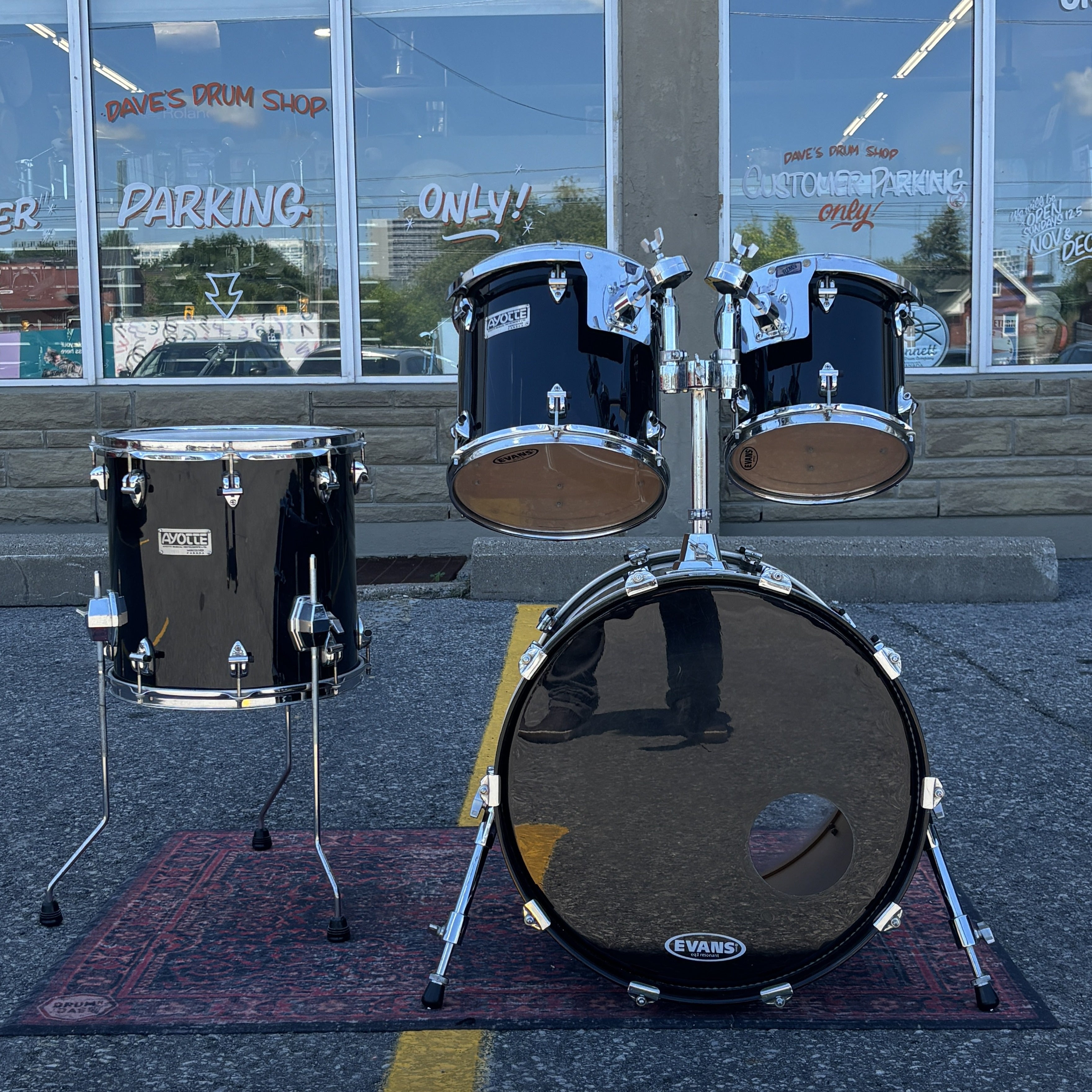 Ayotte Vancouver Era 4pc Drum Kit Black Gloss