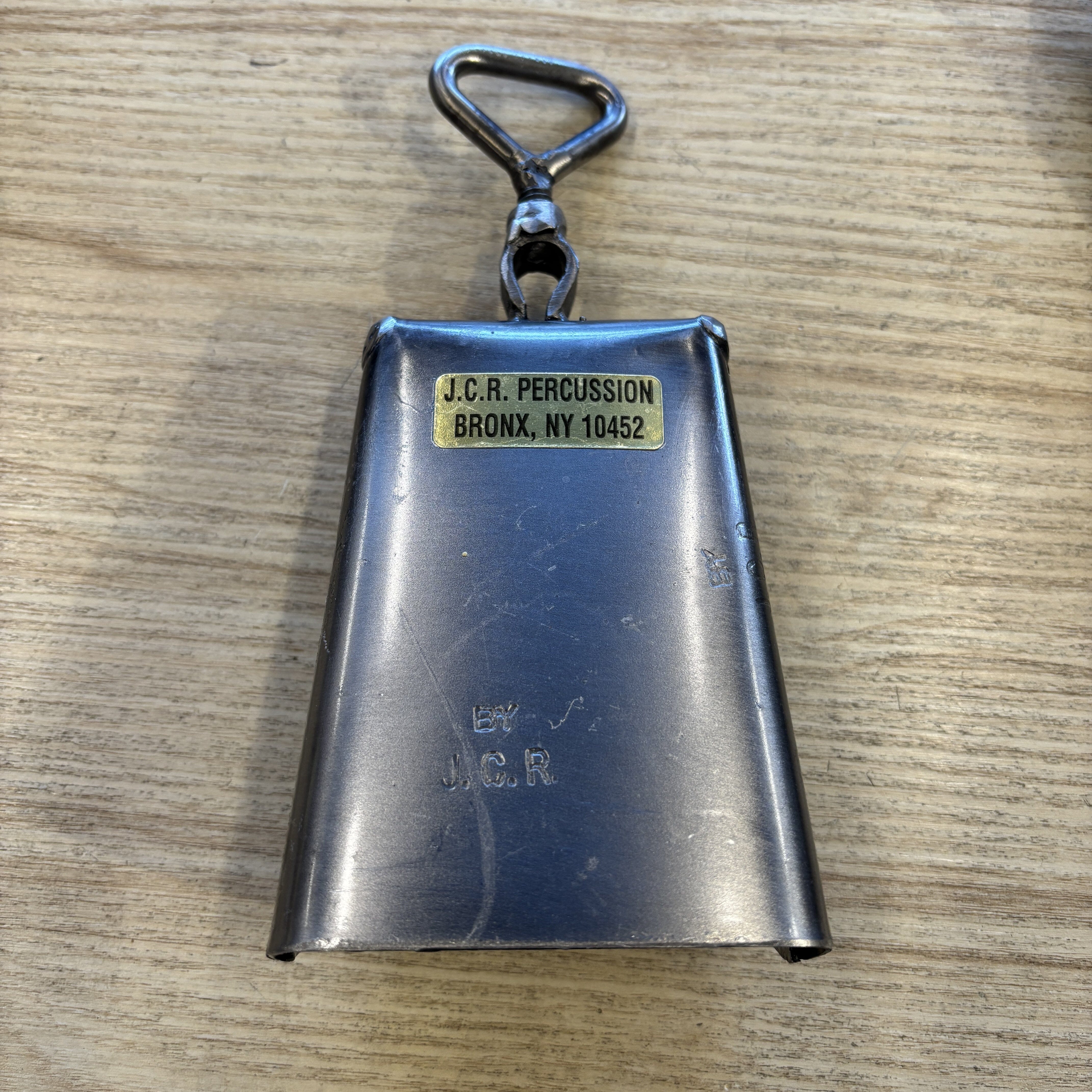 JCR Cowbell 4 3/4" deep by 3 3/4" wide Cha Cha USED PERCUSSION JCR