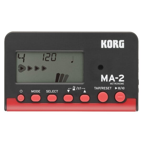 KORG Digital LCD Metronome, Black/Red (MA2BKRD) NEW DRUM ACCESSORIES korg