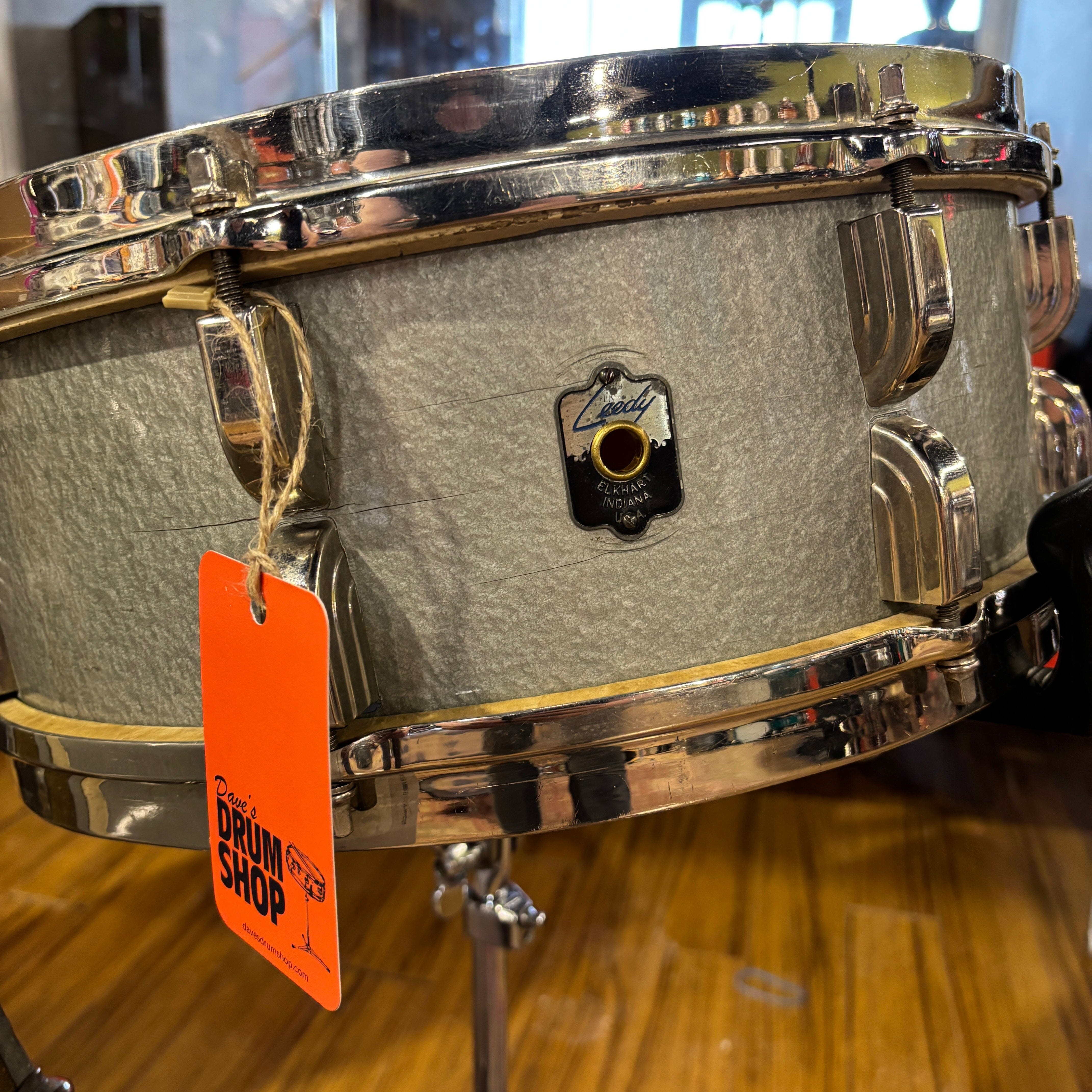 Leedy Combo Kit with Conga Tom in Antique Silver 1948 CONSIGNMENT DRUM KIT Leedy