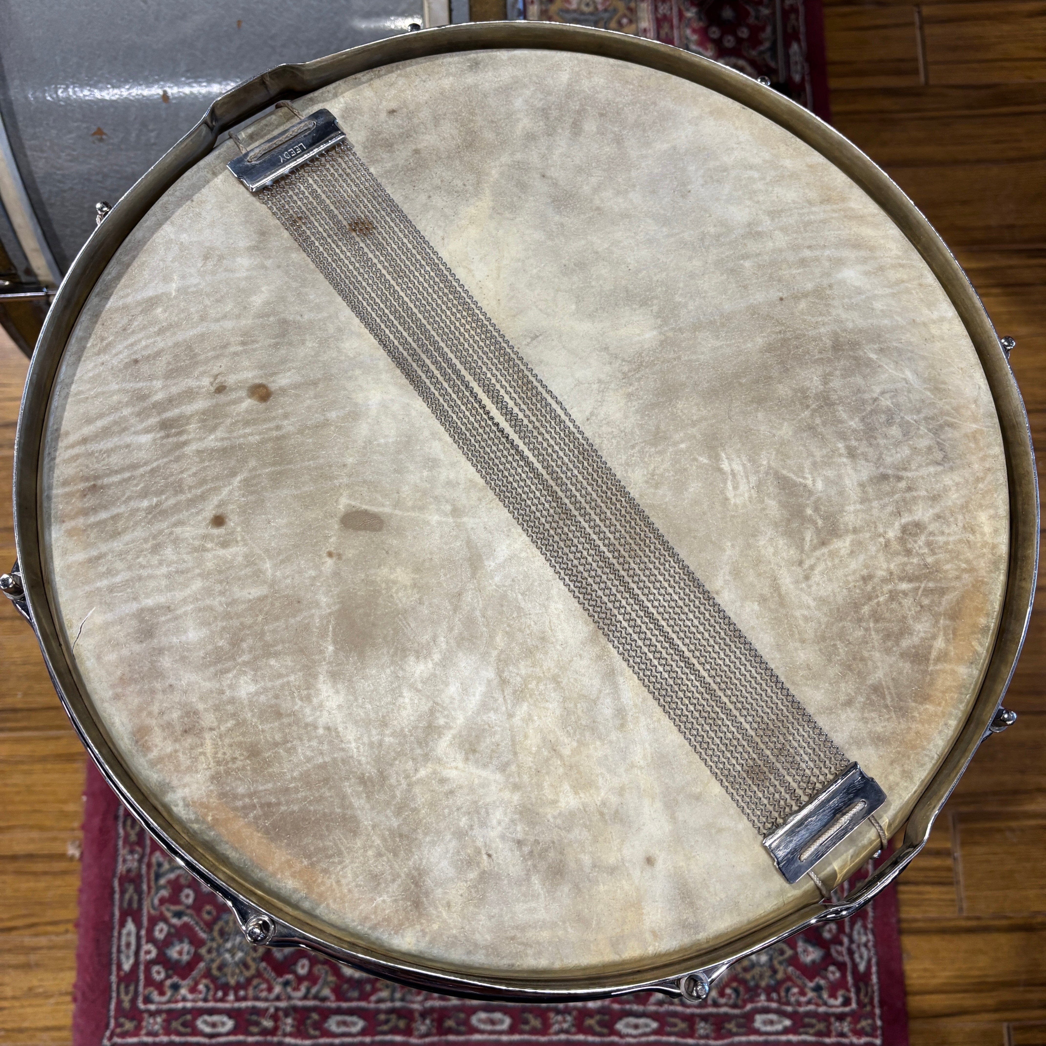 Leedy Combo Kit with Conga Tom in Antique Silver 1948 CONSIGNMENT DRUM KIT Leedy