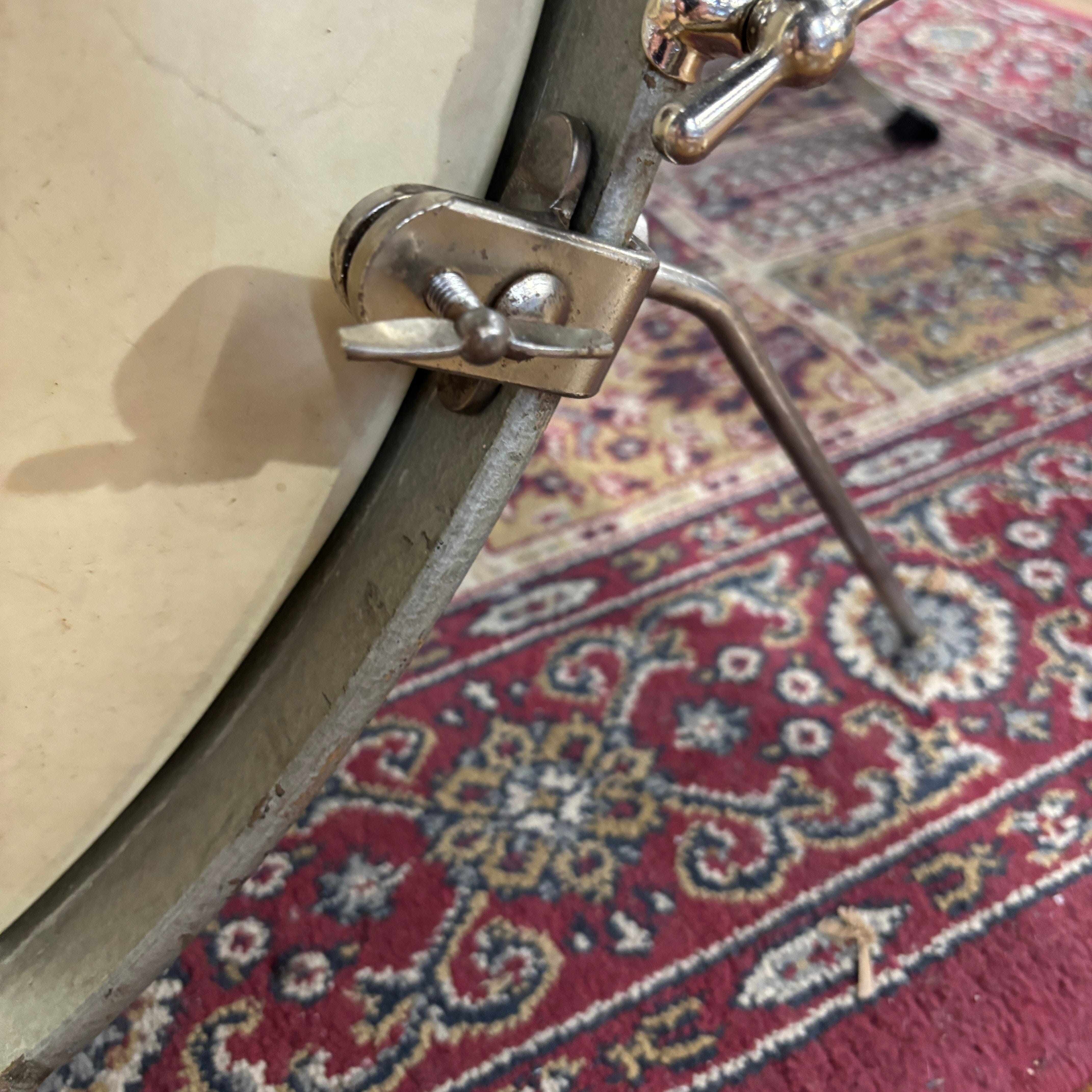 Leedy Combo Kit with Conga Tom in Antique Silver 1948 CONSIGNMENT DRUM KIT Leedy