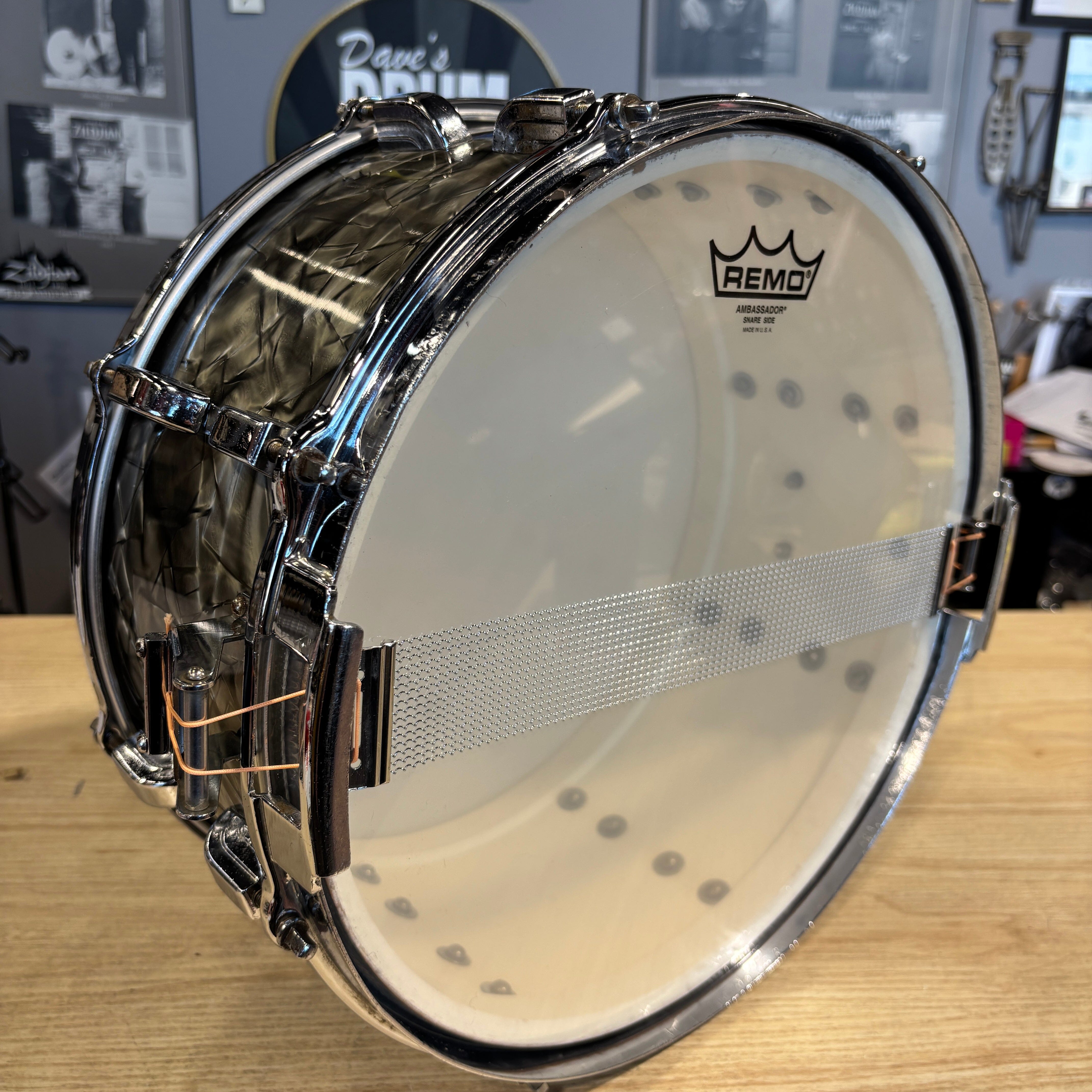 Leedy Ludwig Broadway Snare No 400 6.5x14 Black Diamond Pearl USED SNARE DRUMS Leedy Ludwig