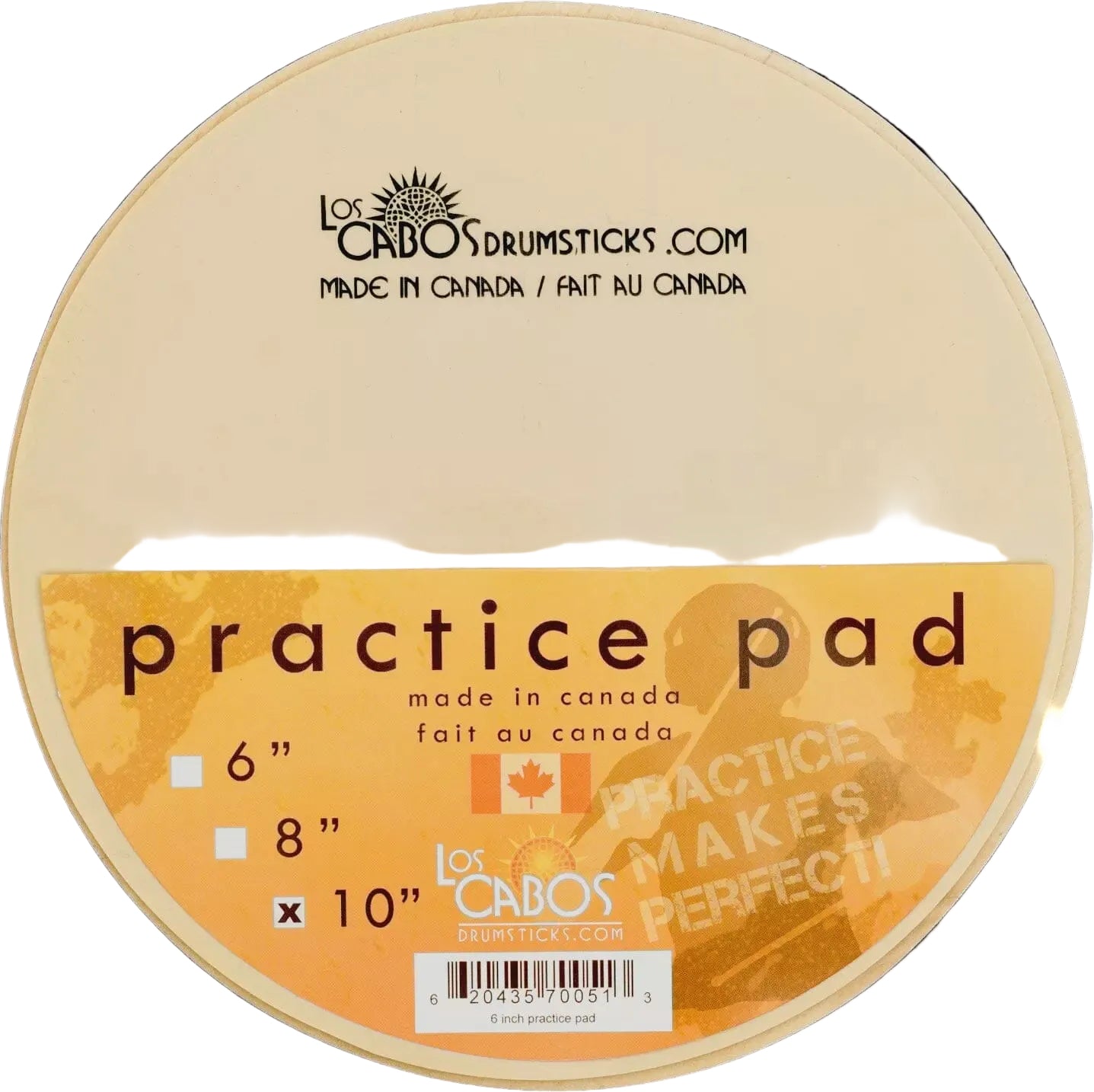 Los Cabos 10" Practice Pad (LCDPP10) NEW DRUM ACCESSORIES Los Cabos