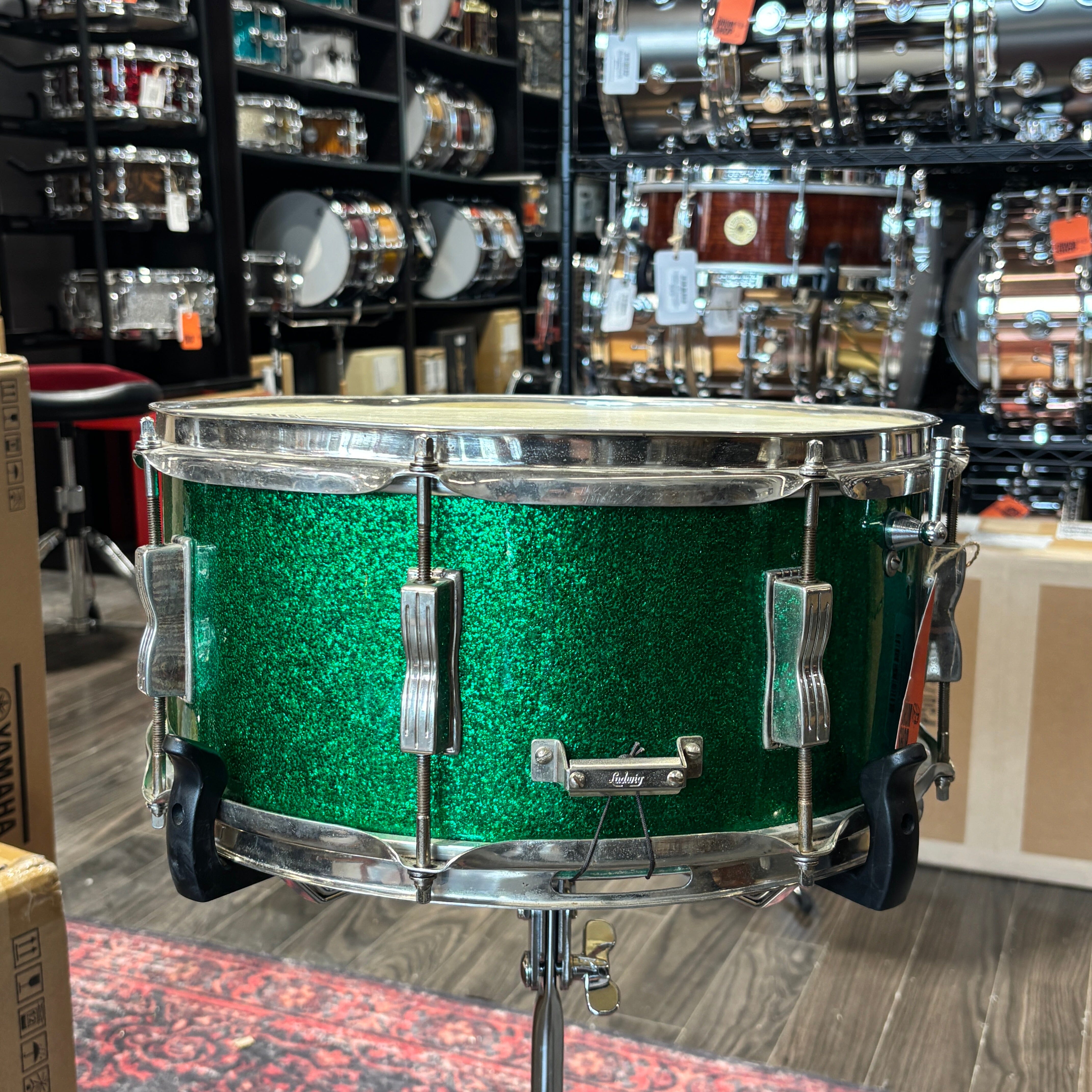 Ludwig 1960s School Festival Green Sparkle 6.5 x 14 CONSIGNMENT DRUM KIT LUDWIG