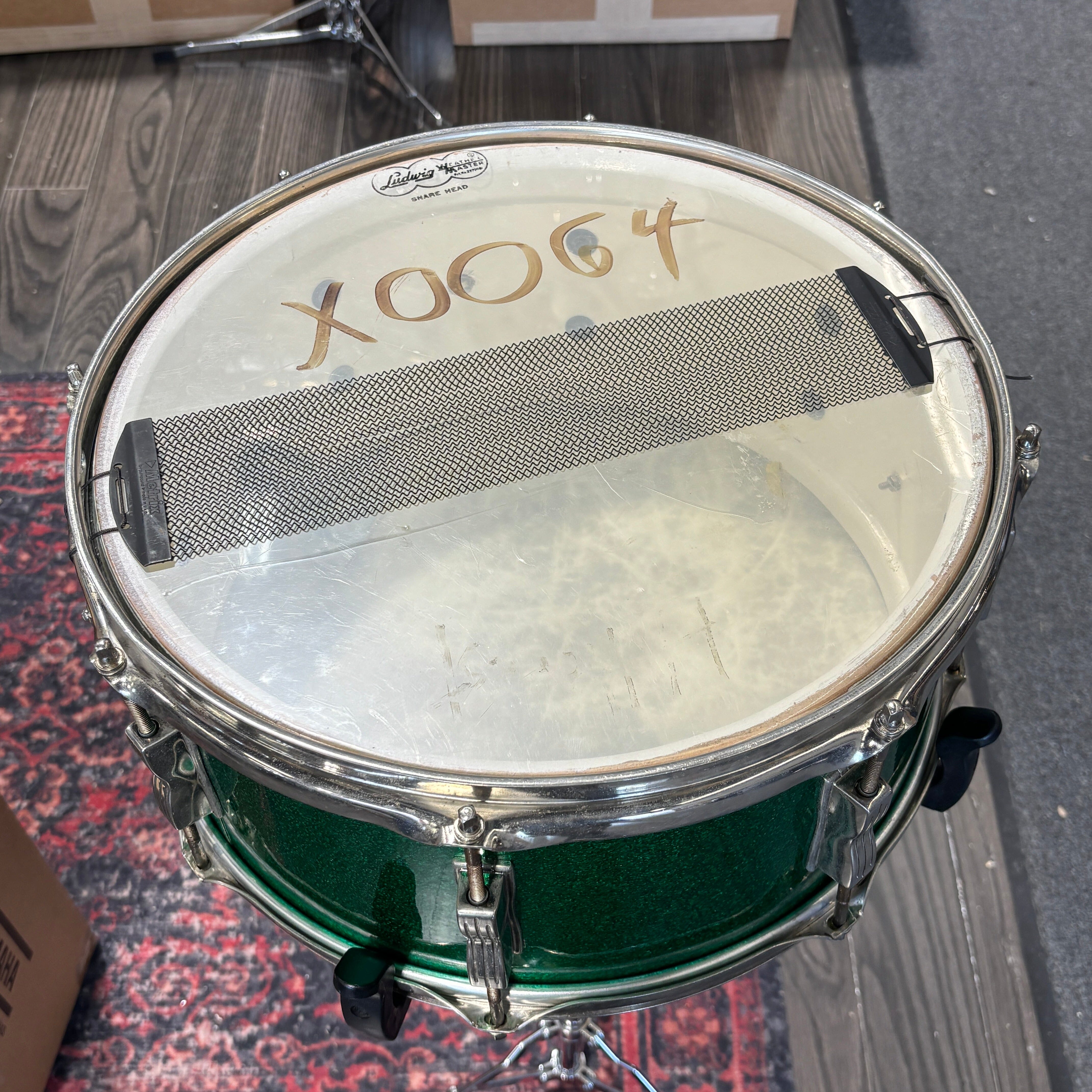 Ludwig 1960s School Festival Green Sparkle 6.5 x 14 CONSIGNMENT DRUM KIT LUDWIG