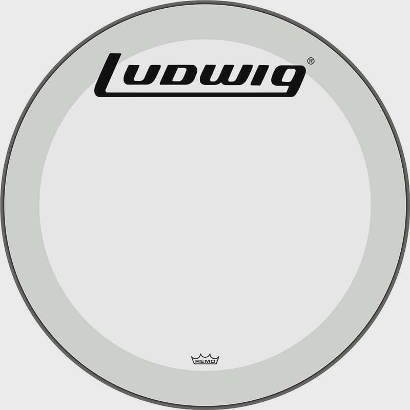 Ludwig 26" Clear Bass Drum Resonant Head w/ Block Logo (LW1326P3CLRB) DRUM SKINS LUDWIG