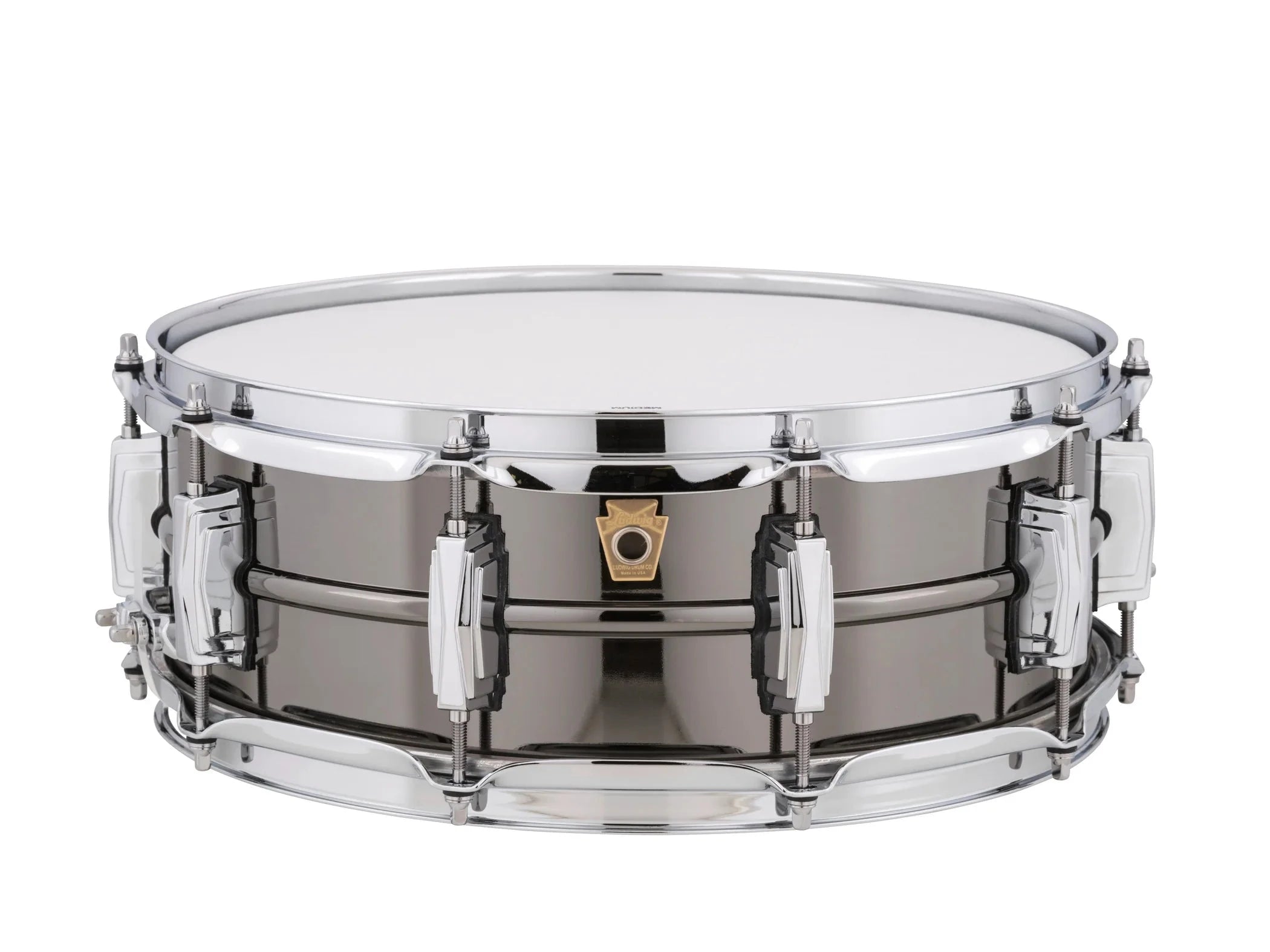 Ludwig 5x14 Black Beauty Snare, Seamless Brass Shell, Black Nickel Plated (LB416) NEW SNARE DRUMS LUDWIG