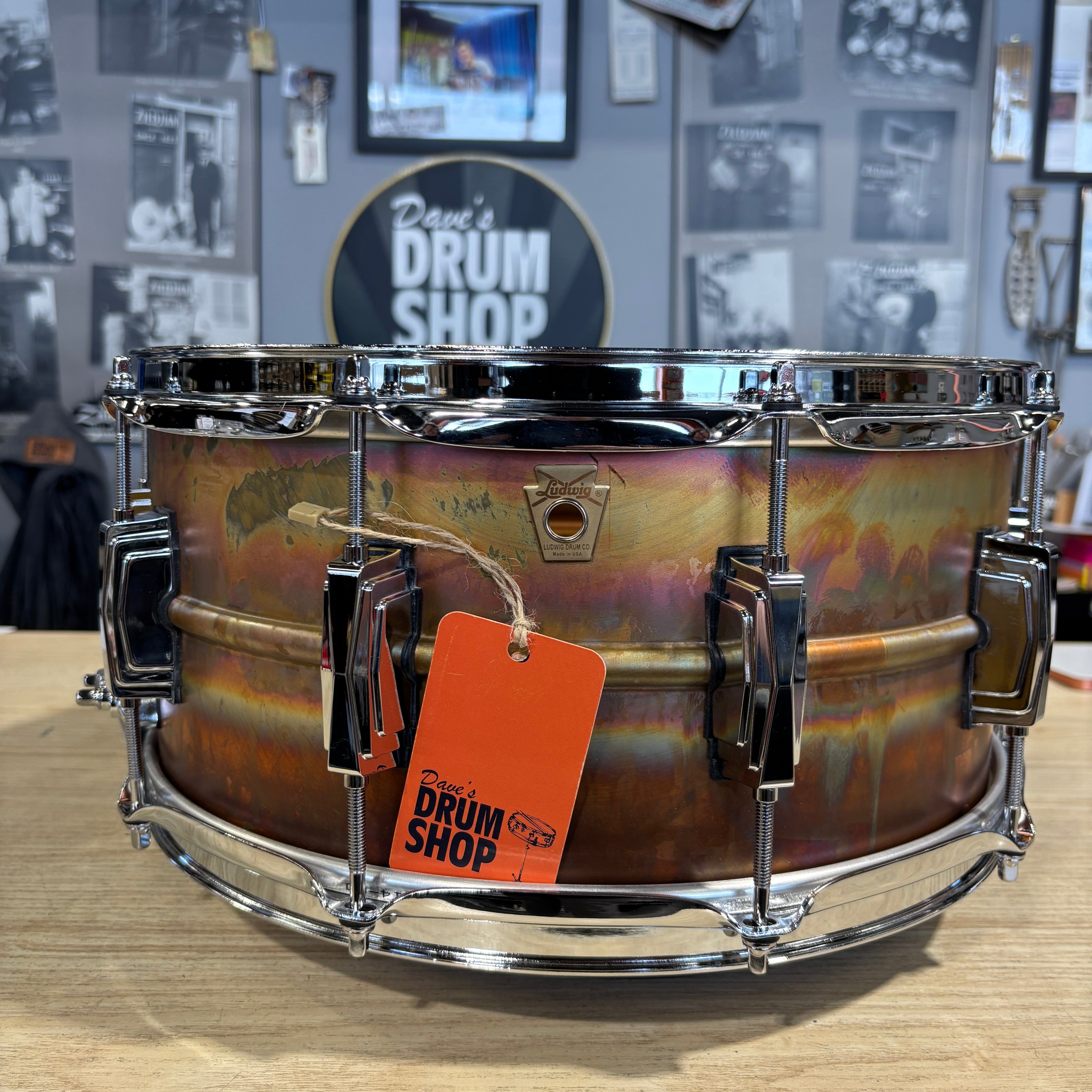 Ludwig 6.5x14" Raw Bronze Phonic Snare Drum w/ Imperial Lugs (LB552R) NEW SNARE DRUMS LUDWIG
