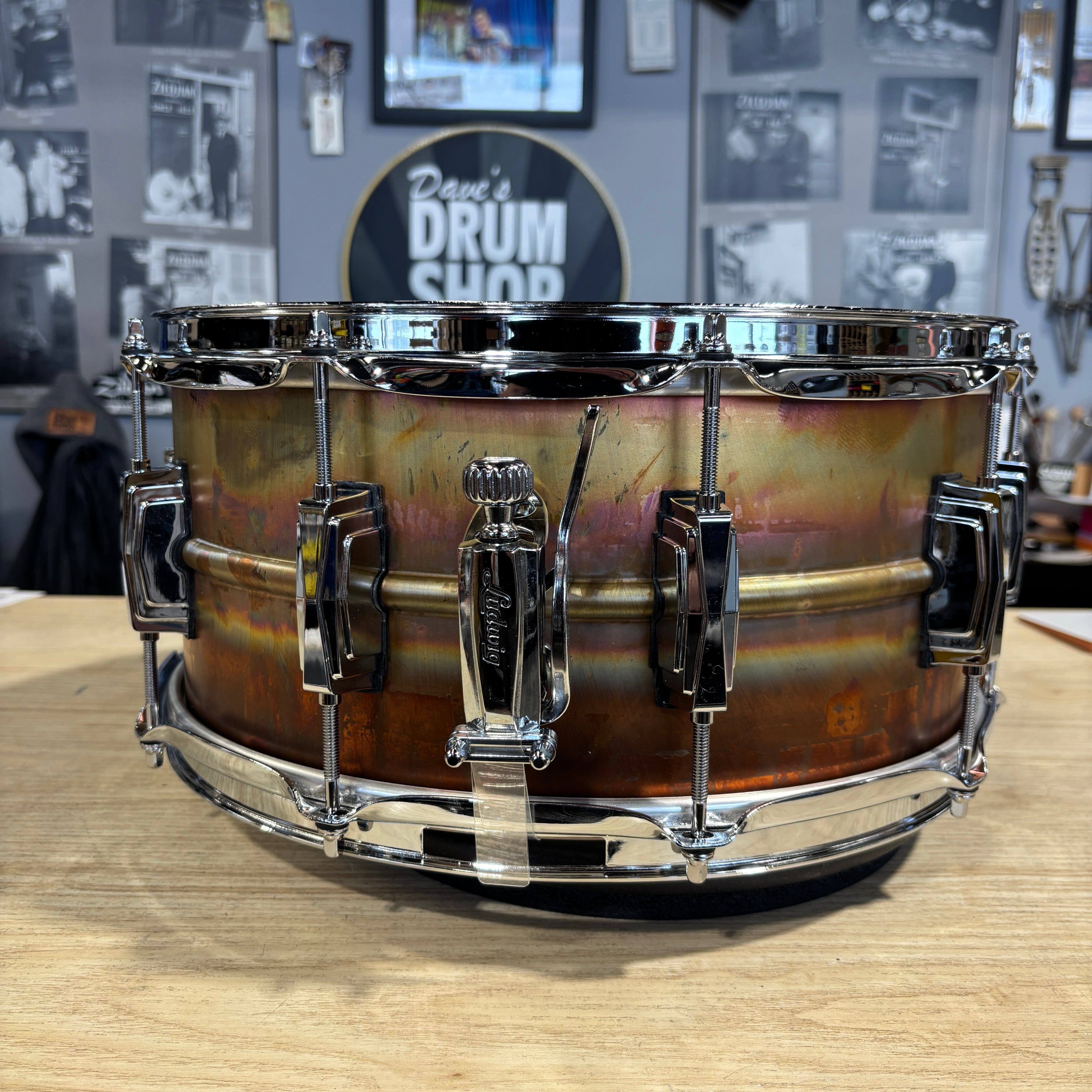 Ludwig 6.5x14" Raw Bronze Phonic Snare Drum w/ Imperial Lugs (LB552R) NEW SNARE DRUMS LUDWIG