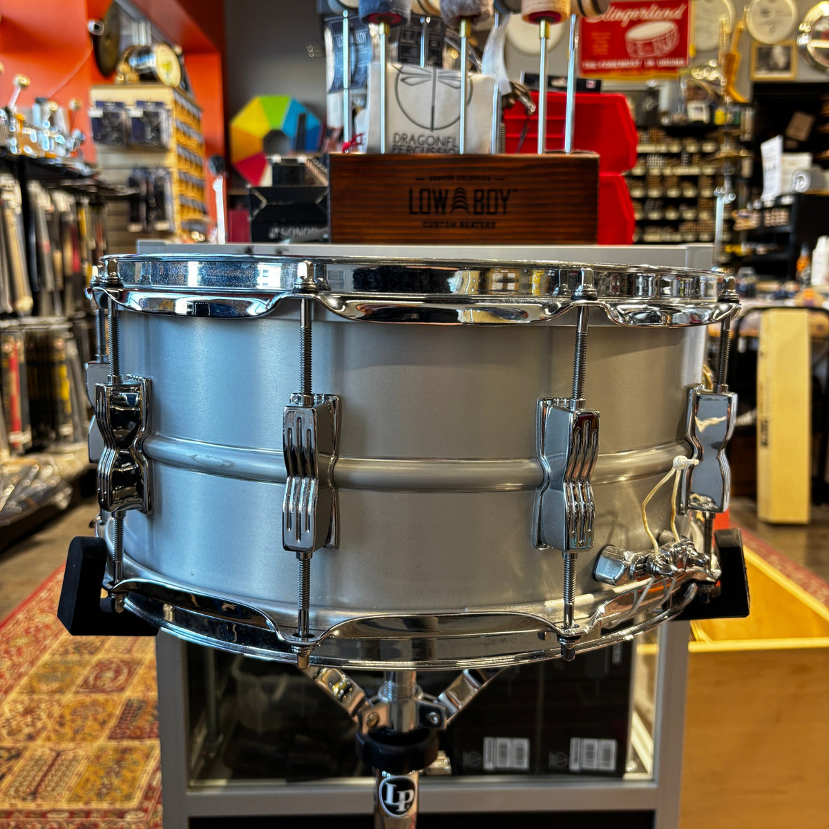 Ludwig Acrolite Classic 6.5 x 14 10-Lug Aluminum Snare Drum - Used CONSIGNMENT DRUM KIT LUDWIG