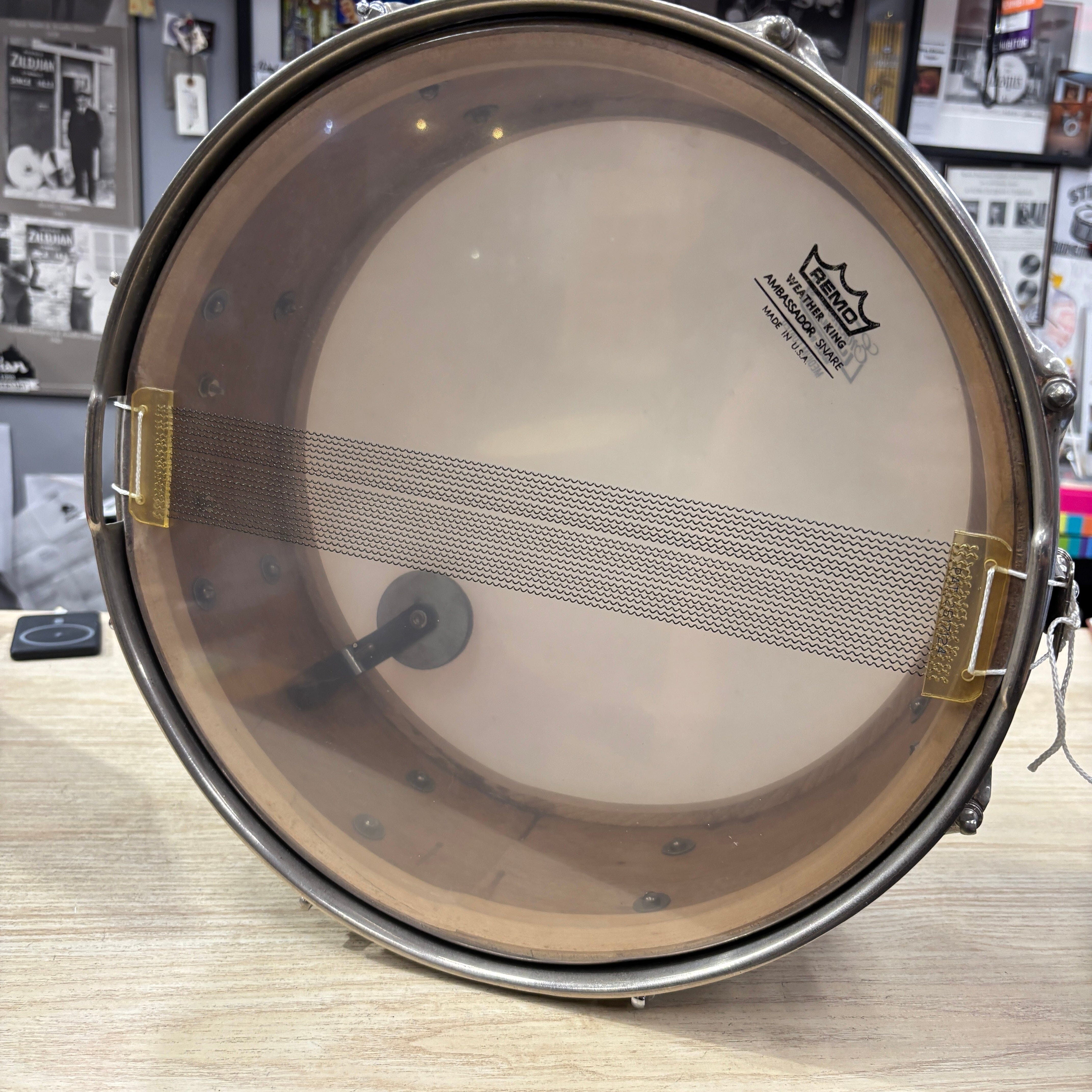 Ludwig Black/Gold DUCO Trans Badge Nickel 5.5x14 snare Ludwig