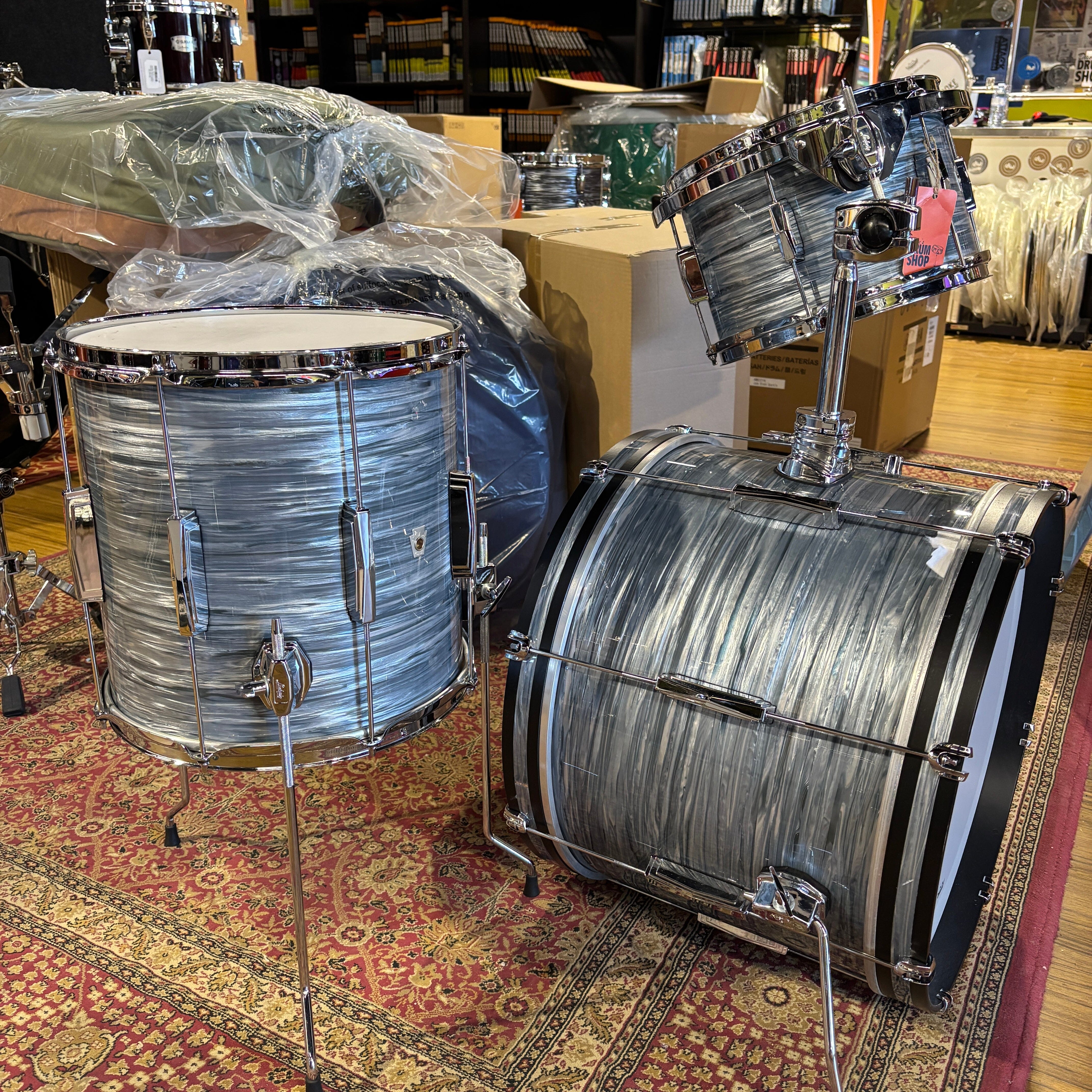 Ludwig Down Beat Club Date Series Blue Oyster USED DRUM KIT LUDWIG