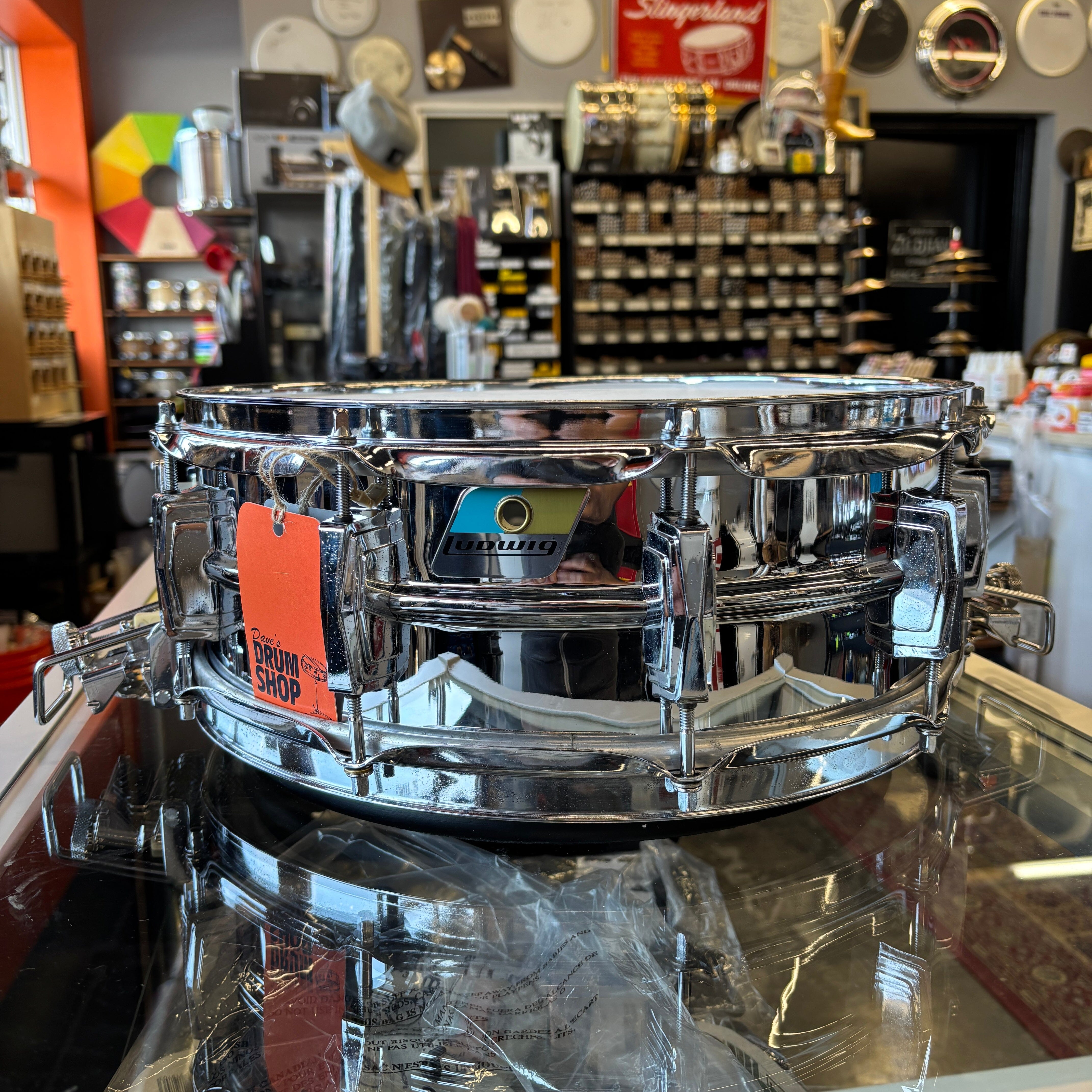 Ludwig Supersensitive 1970s Re-Chrome 5 x 14 CONSIGNMENT OTHER Ludwig