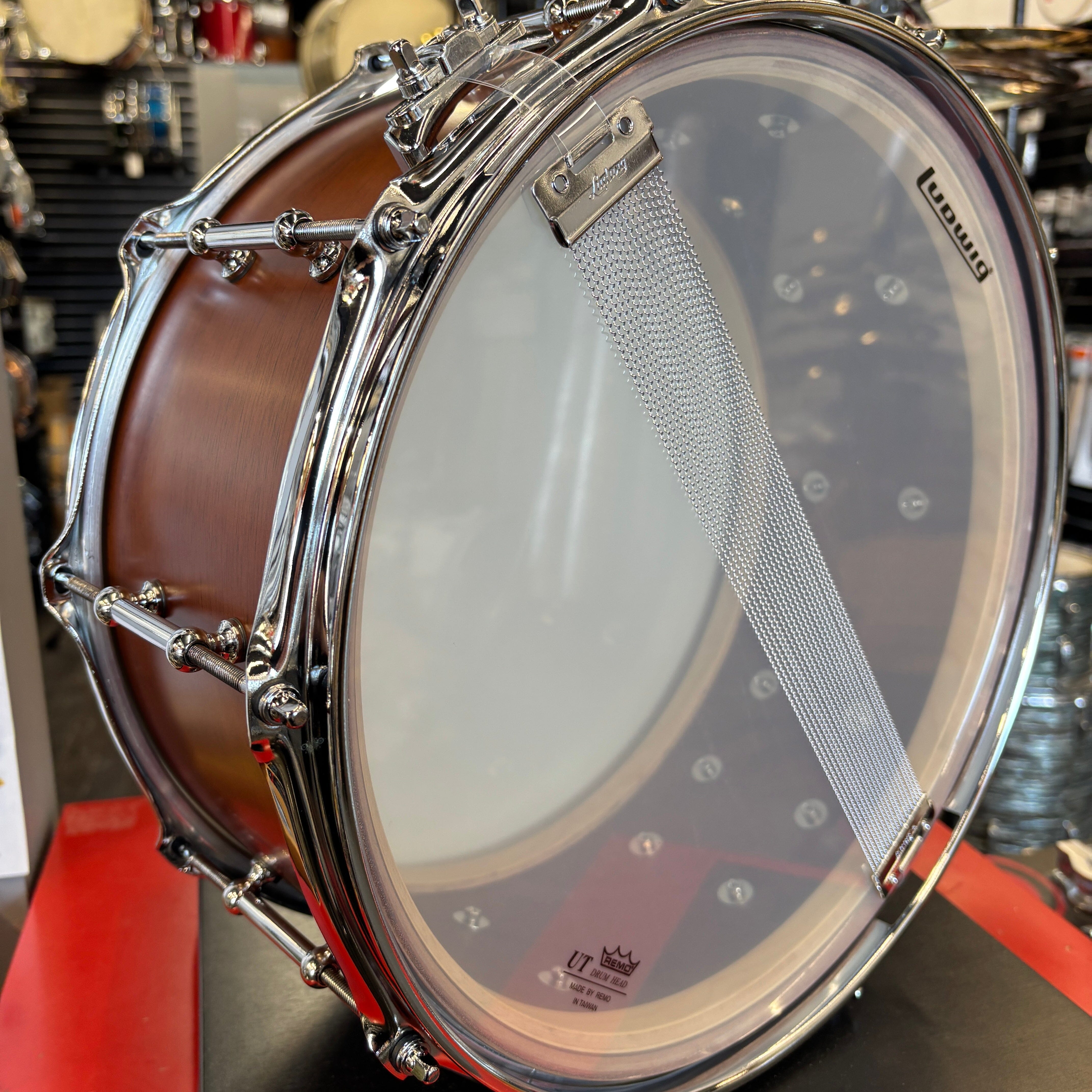 Ludwig Universal Mahogany Snare, 6.5x14 (LU6514MA) NEW SNARE DRUMS LUDWIG