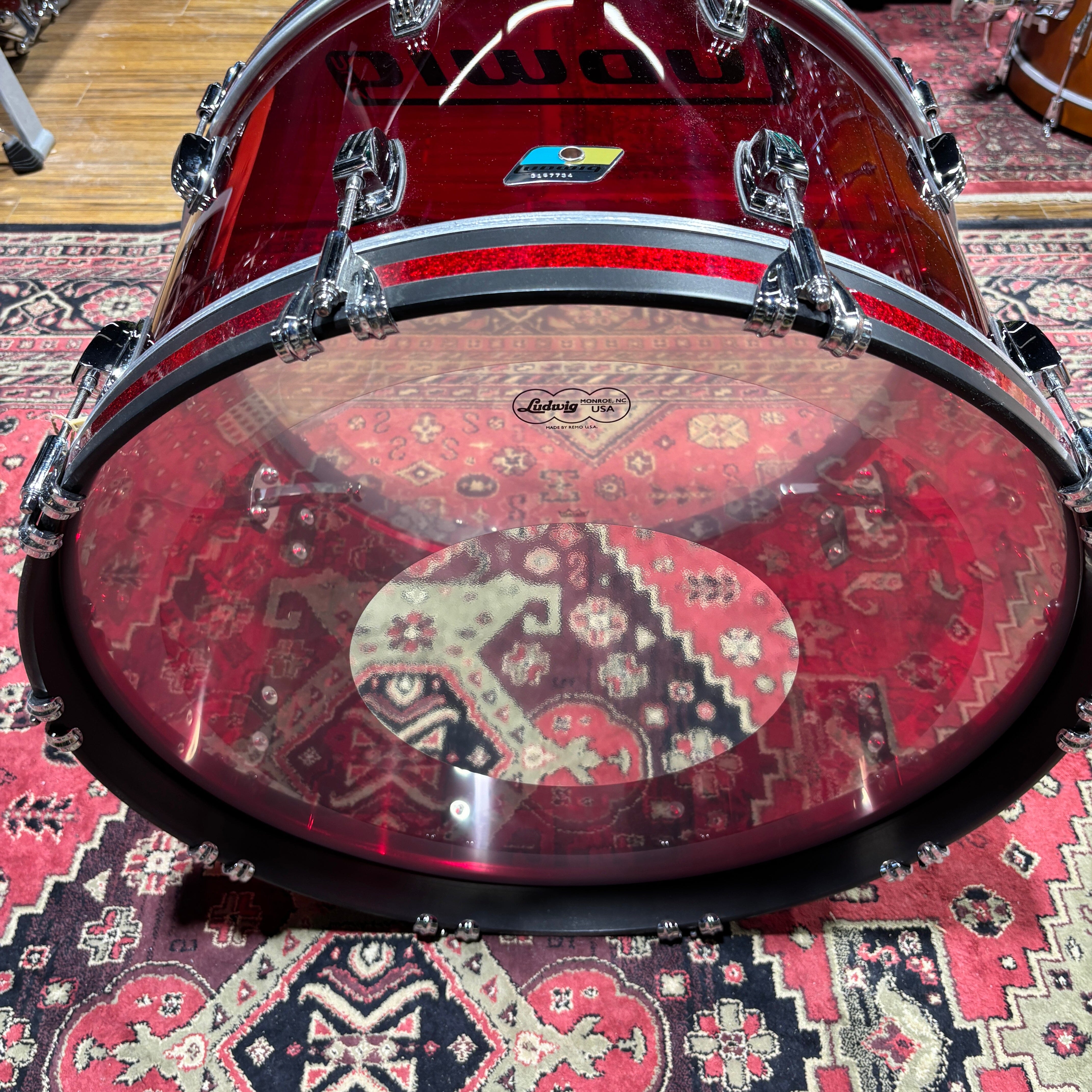 LUDWIG VISTALITE 14x24 RED LB944VXX48WC NEW OTHER DRUMS (TOMS ETC) LUDWIG