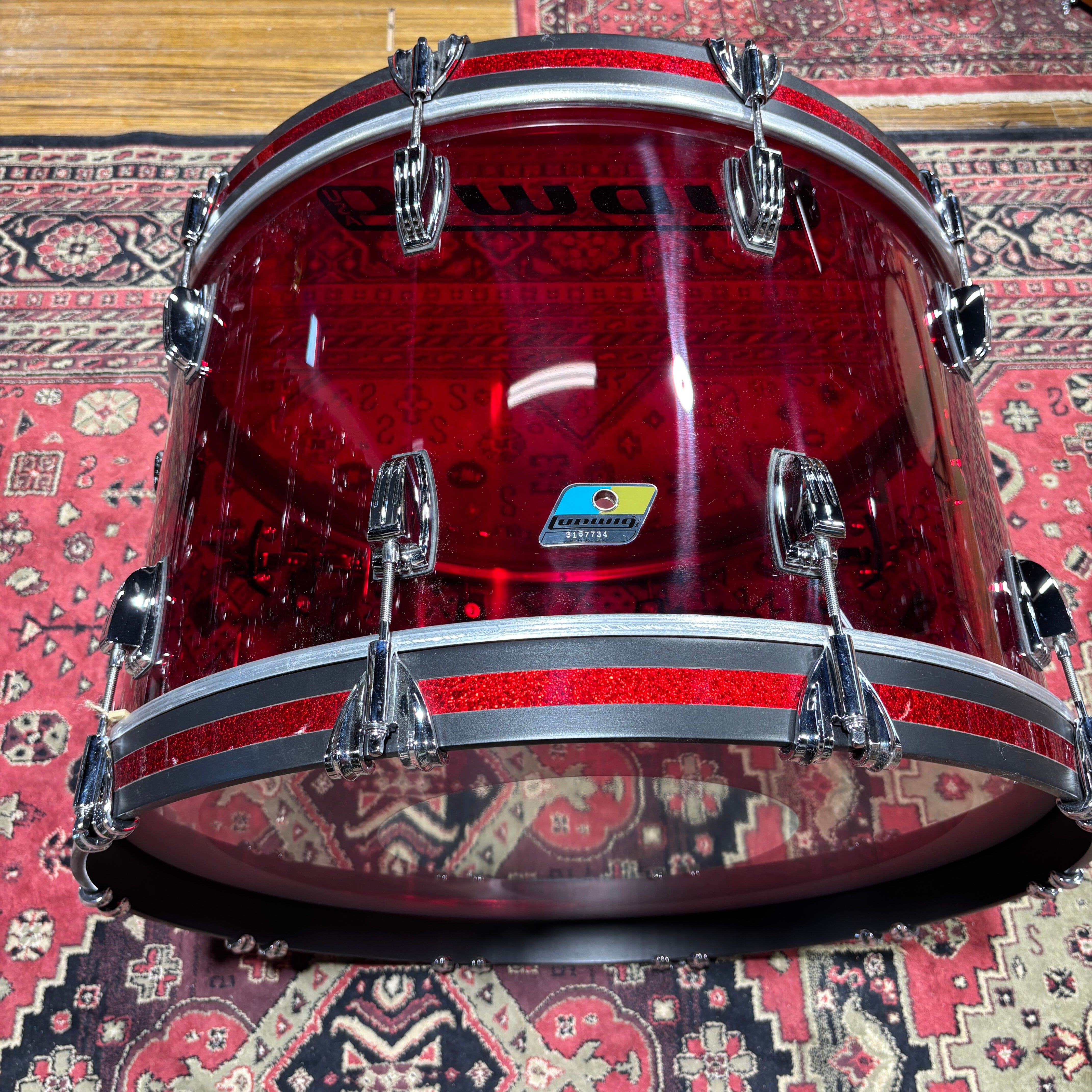 LUDWIG VISTALITE 14x24 RED LB944VXX48WC NEW OTHER DRUMS (TOMS ETC) LUDWIG