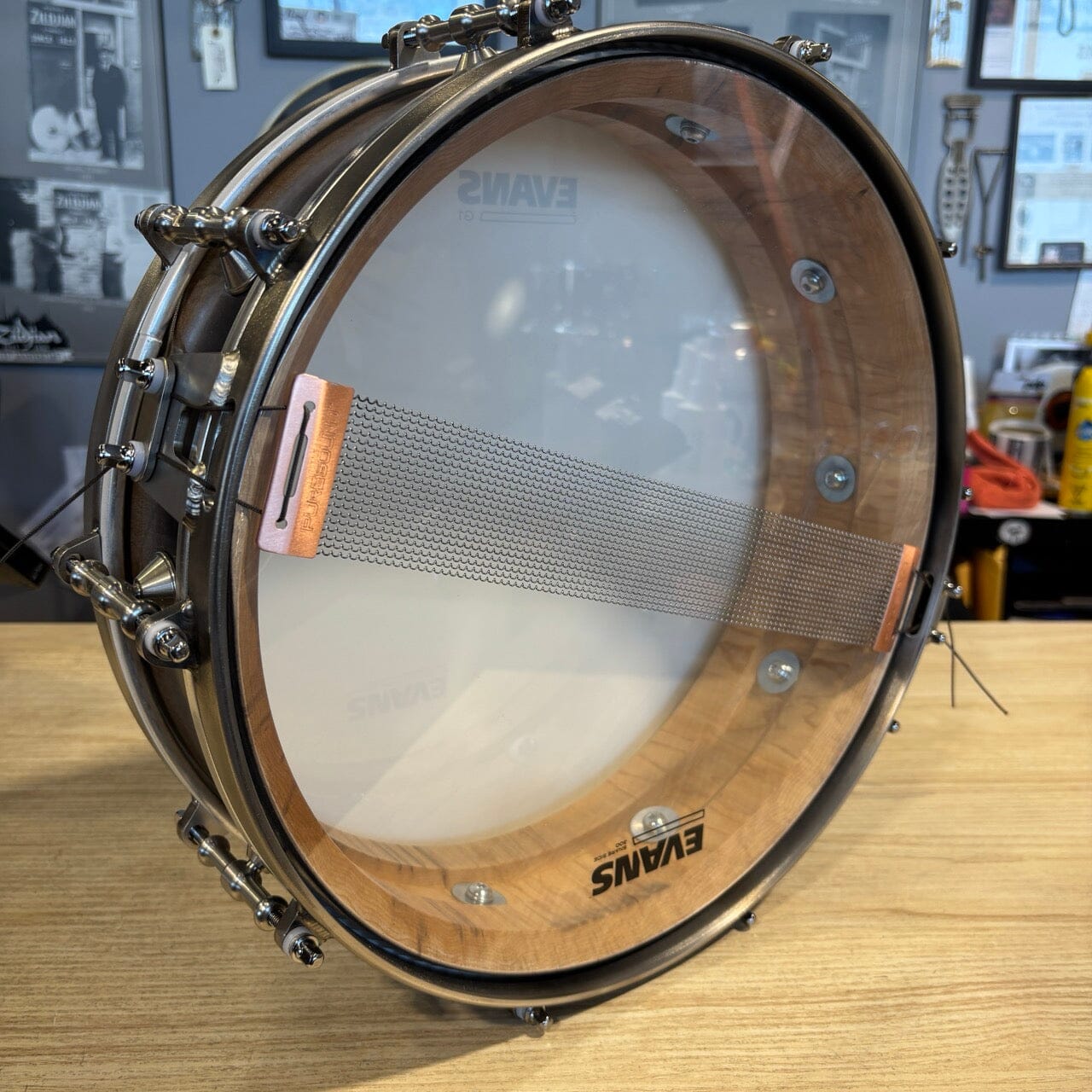 Luka 14" x 4 3/8" Maple Black Fade to Natural NEW SNARE DRUMS Luka