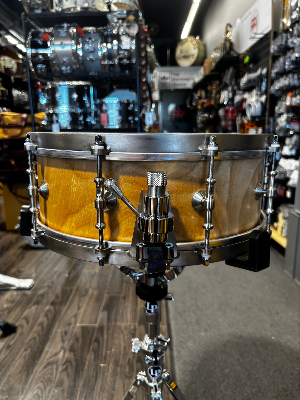 Luka Drums 14″ × 5½″ Yellow Birch Snare Drum Natural Wood NEW SNARE DRUMS Luka