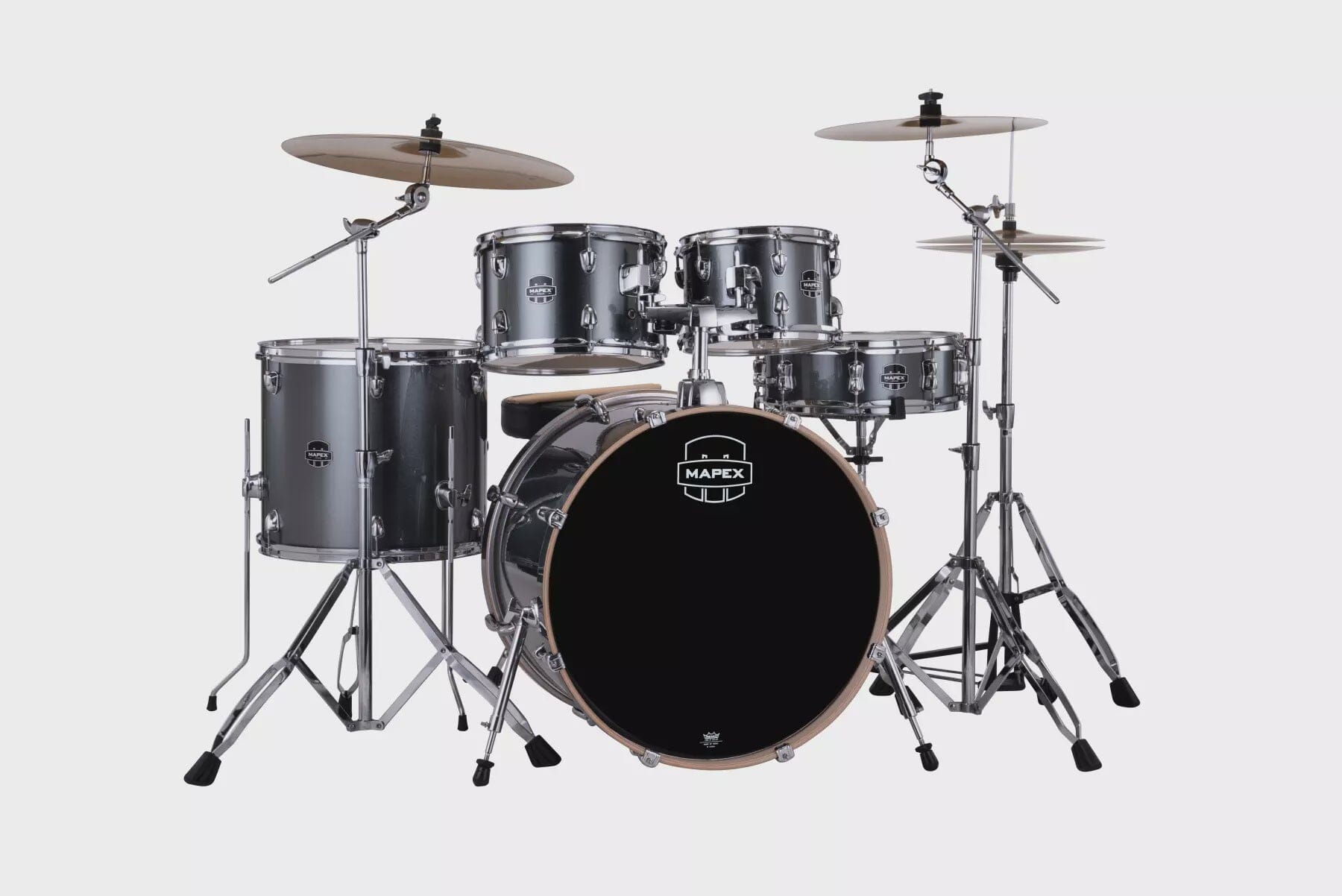 Mapex Venus 5-Piece Drum Kit 22,10,12,16,SD w/ Hardware & Cymbals, Steel Blue Metallic (MPX-VE5295FTCVC) NEW DRUM KIT Mapex