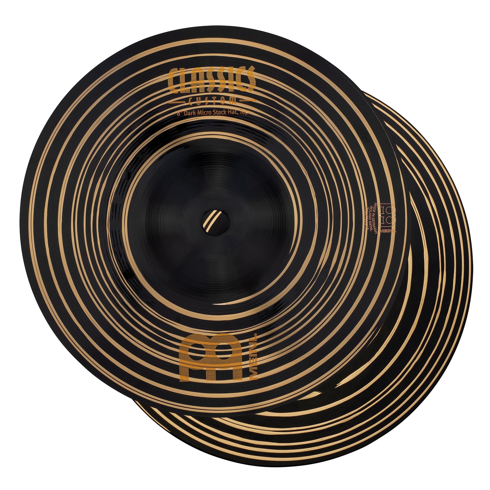 Meinl 8" Classics Custom Dark Micro Stack Hats (CC8DAH) MEINL CYMBALS Meinl