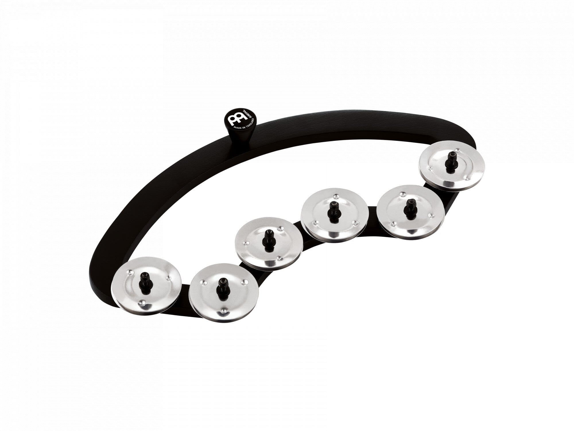 MEINL Percussion Backbeat Tambourine 13" - 14" - Black (BBTA2-BK) NEW PERCUSSION Meinl