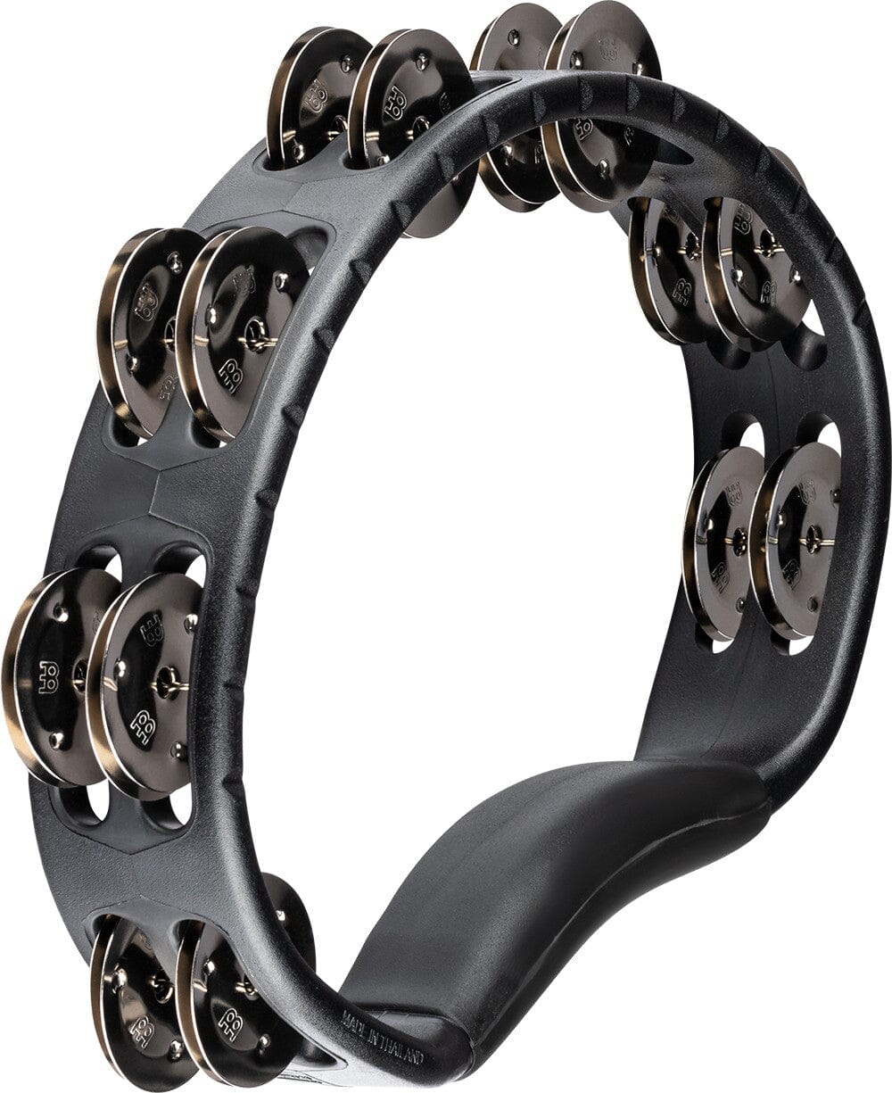 MEINL Percussion Headliner Series Molded ABS Dual-Row Tambourine - Black (HTMT1BK) NEW PERCUSSION Meinl