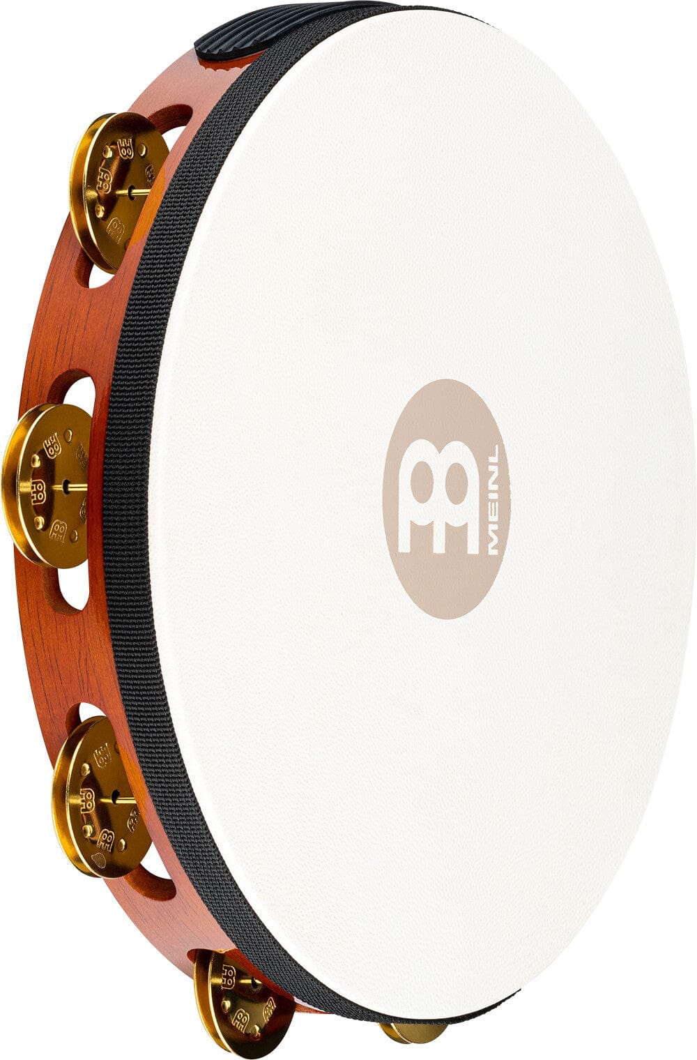 MEINL Percussion Traditional Wood Series Headed Tambourine - 10" (TAH1B-AB) NEW PERCUSSION Meinl