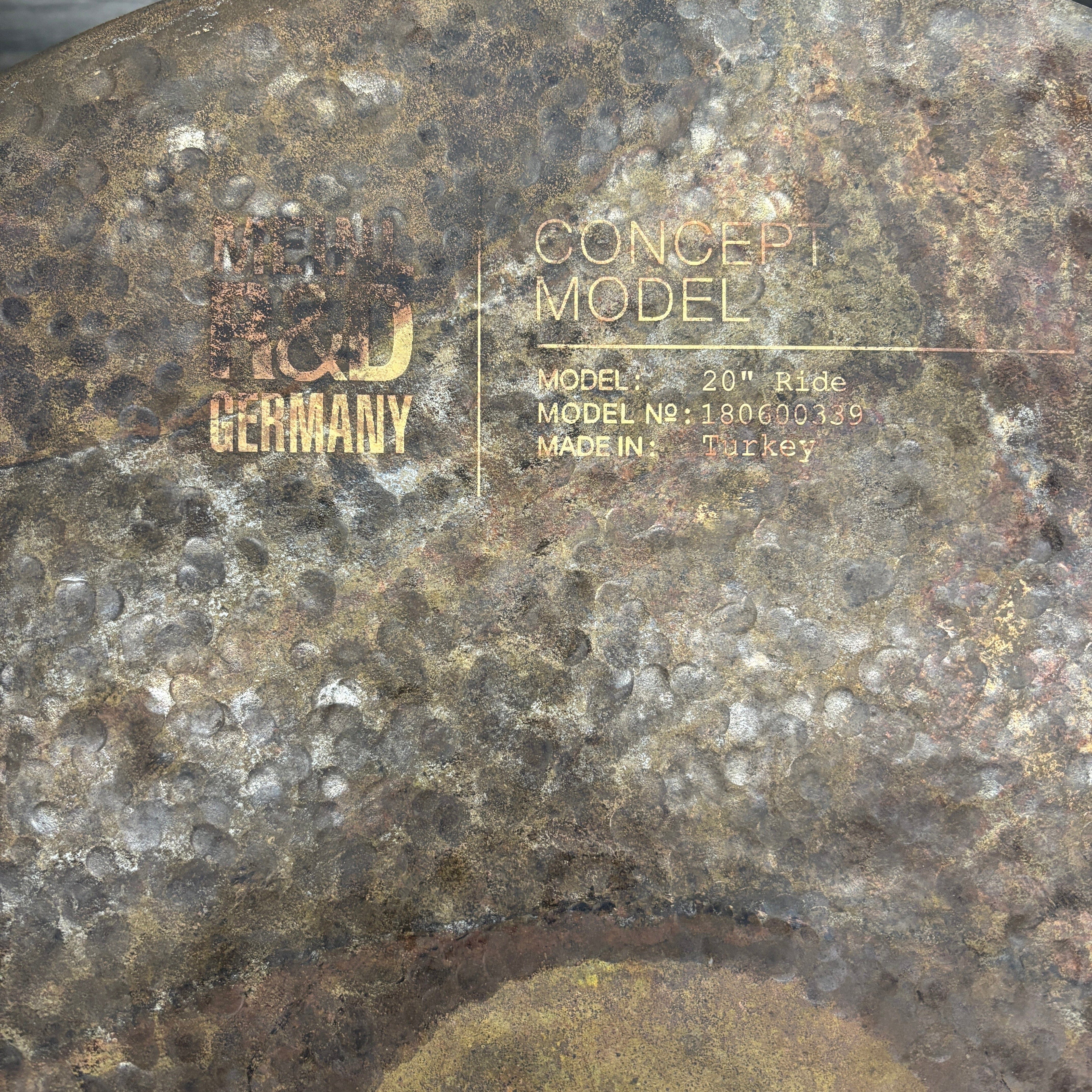 MEINL PROTOTYPE 20" EXTRA DRY RIDE MEINL CYMBALS Meinl