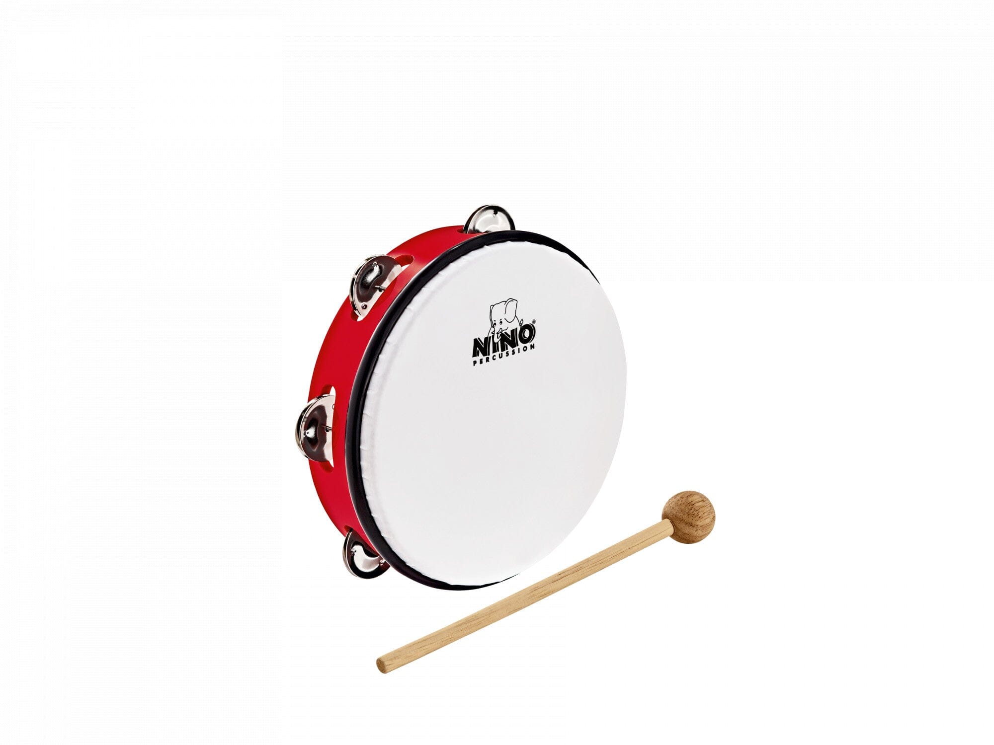 NINO Percussion 8" Molded ABS Tambourine, Red (NINO51R) NEW PERCUSSION Nino