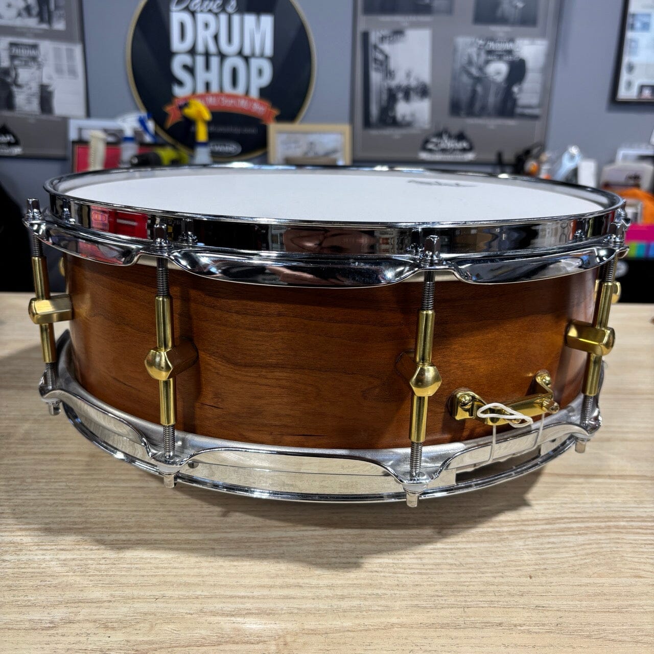 Noble and Cooley SS Cherry 4.75 x 14 USED SNARE DRUMS Noble&Cooley