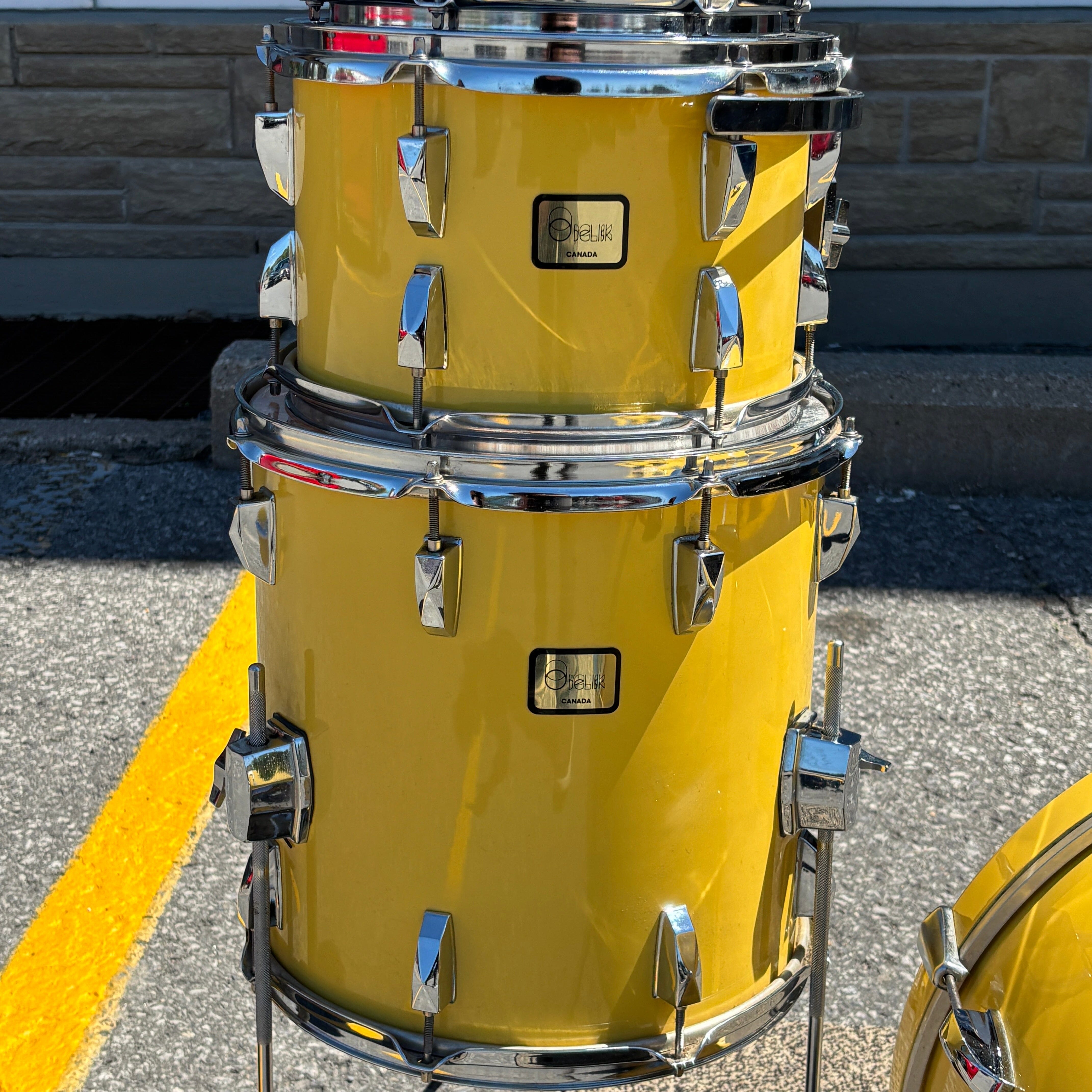 Obelisk Custom 5pc Drum Kit – Holland Yellow – 8/10/12/14/20 CONSIGNMENT DRUM KIT Obelisk