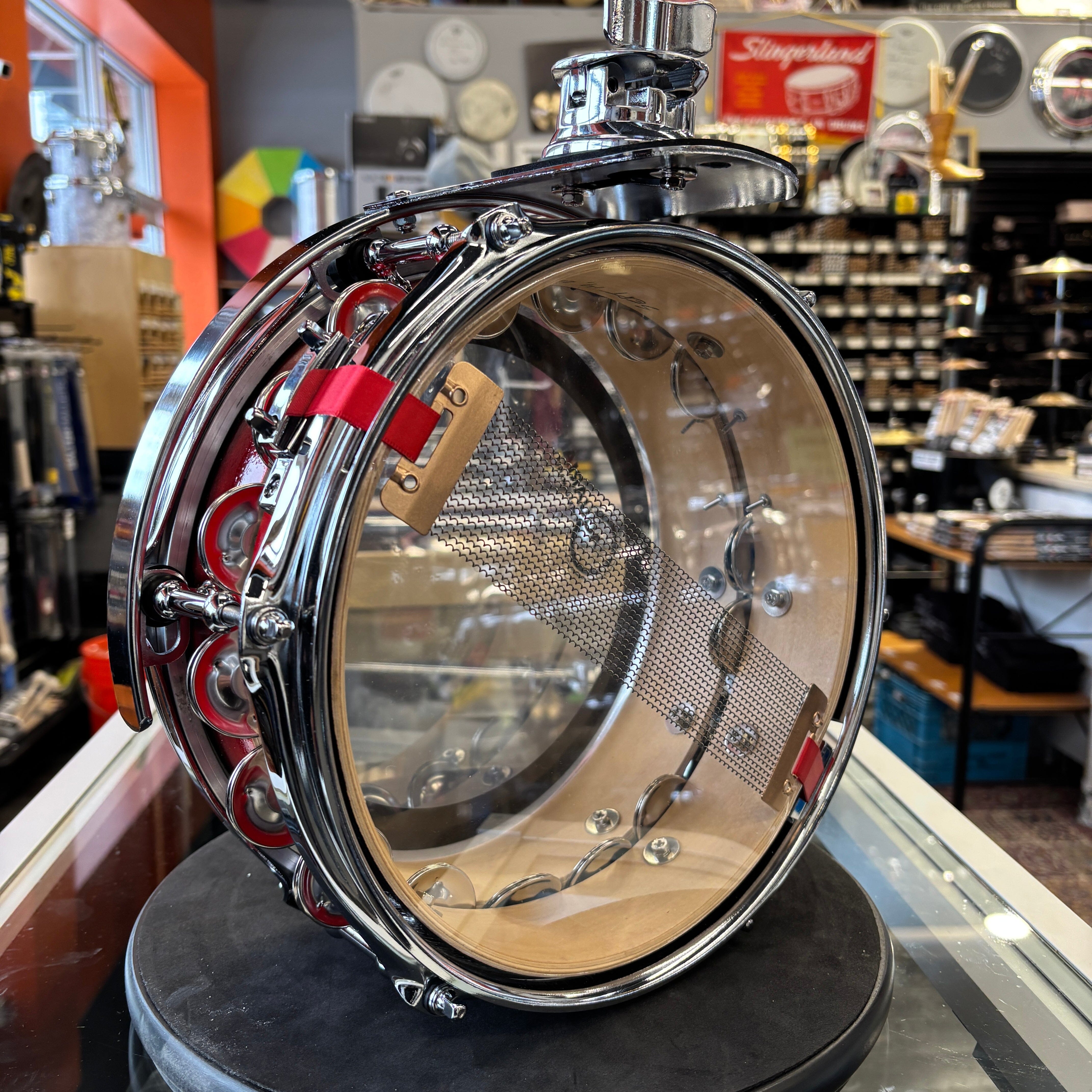 Odyssey 10" Jingle Snare Red Burst w/mount CONSIGNMENT DRUM KIT ODYSSEY