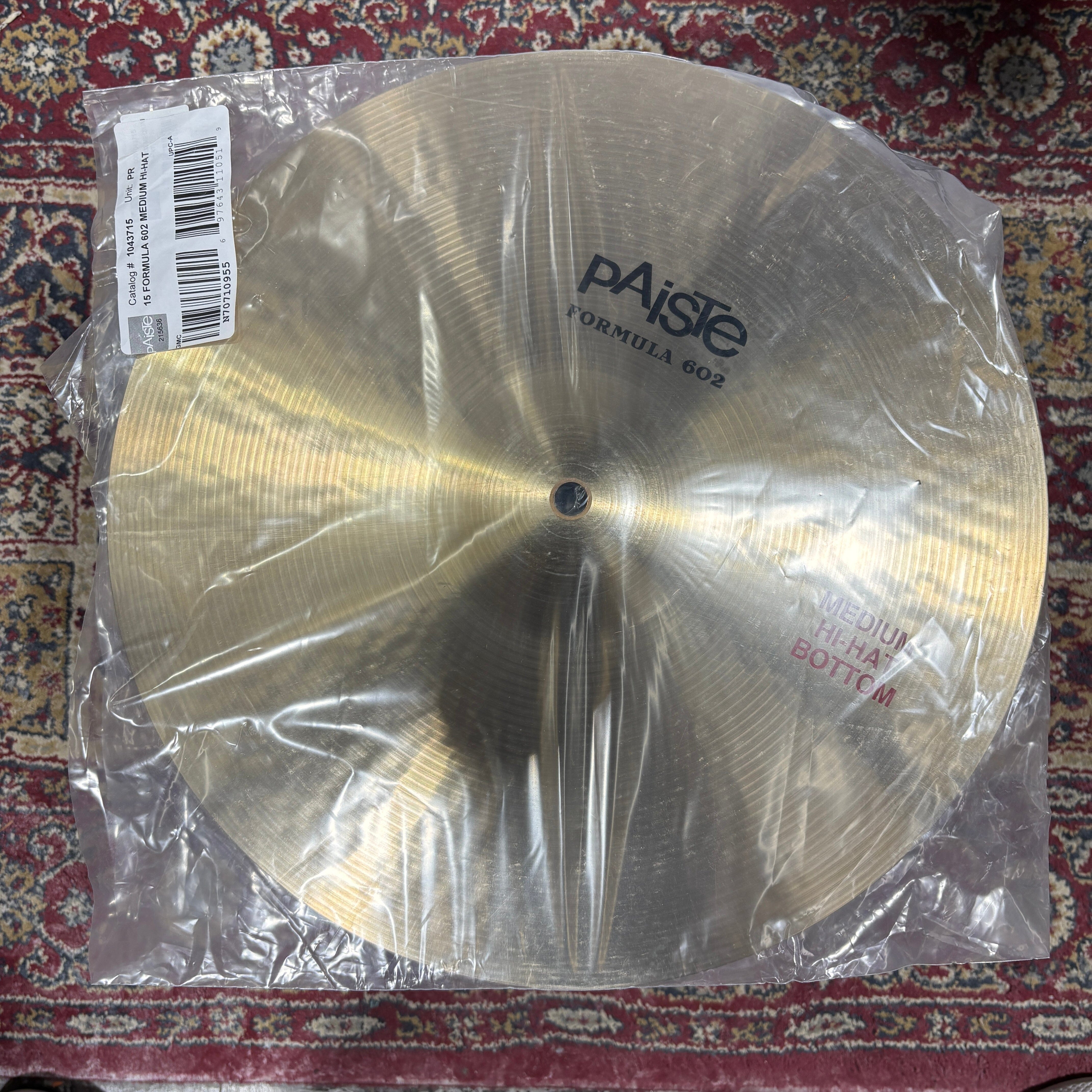 Paiste 15" 602 Hi Hats CONSIGNMENT CYMBALS Paiste