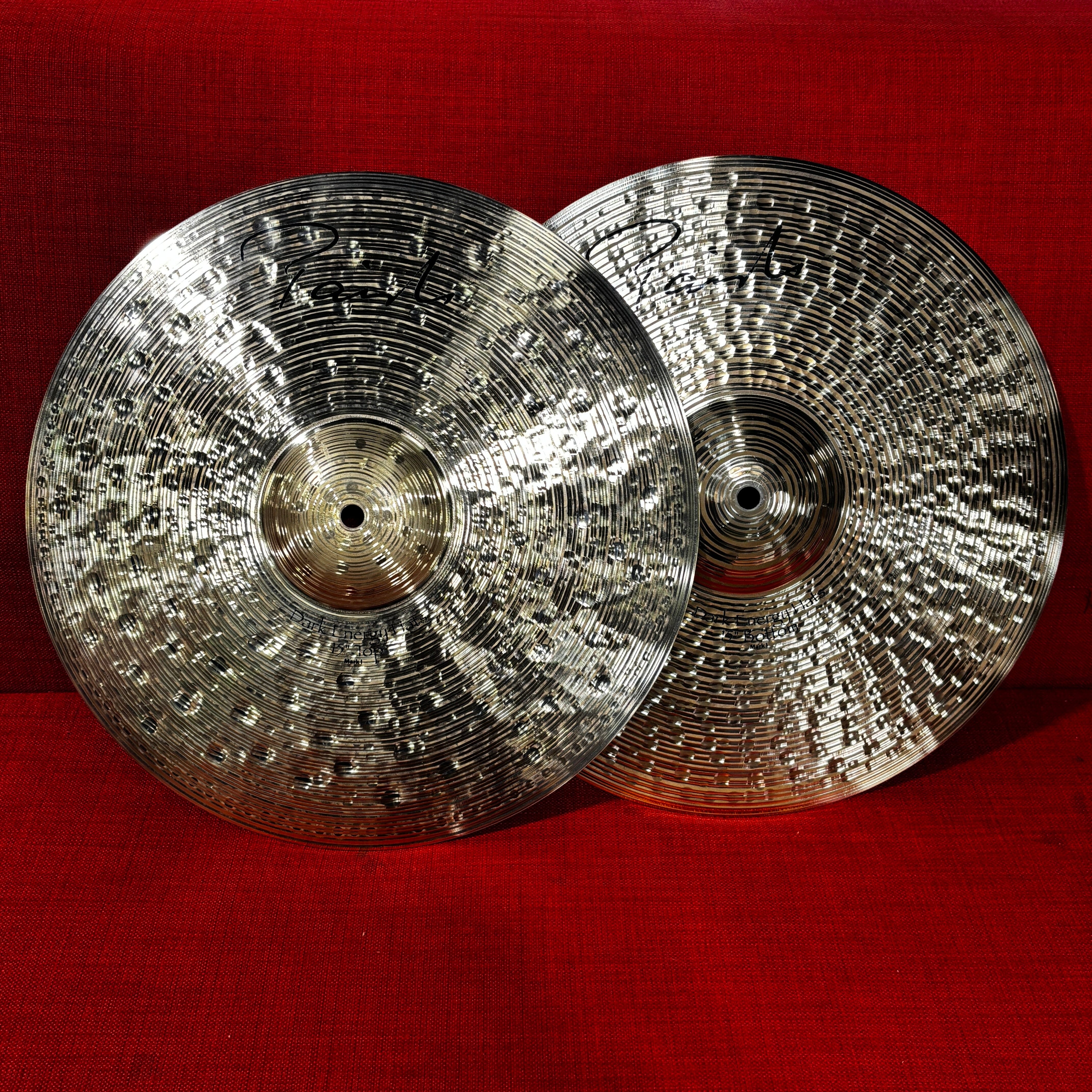 Paiste 15" Signature Dark Energy Hi-Hats in excellent to near-mint USED CYMBALS OTHER Paiste