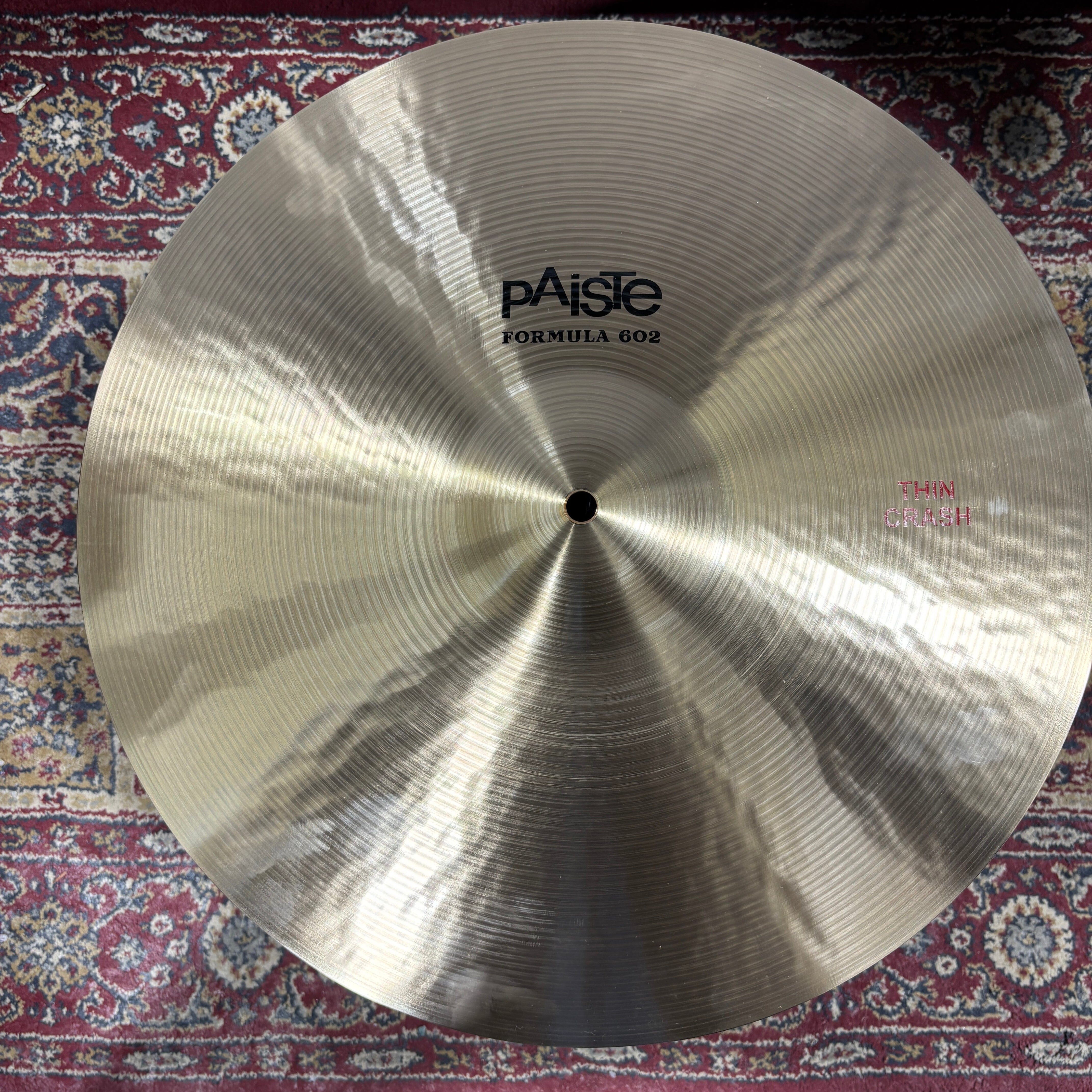 Paiste 18" 602 Thin Crash CONSIGNMENT CYMBALS Paiste
