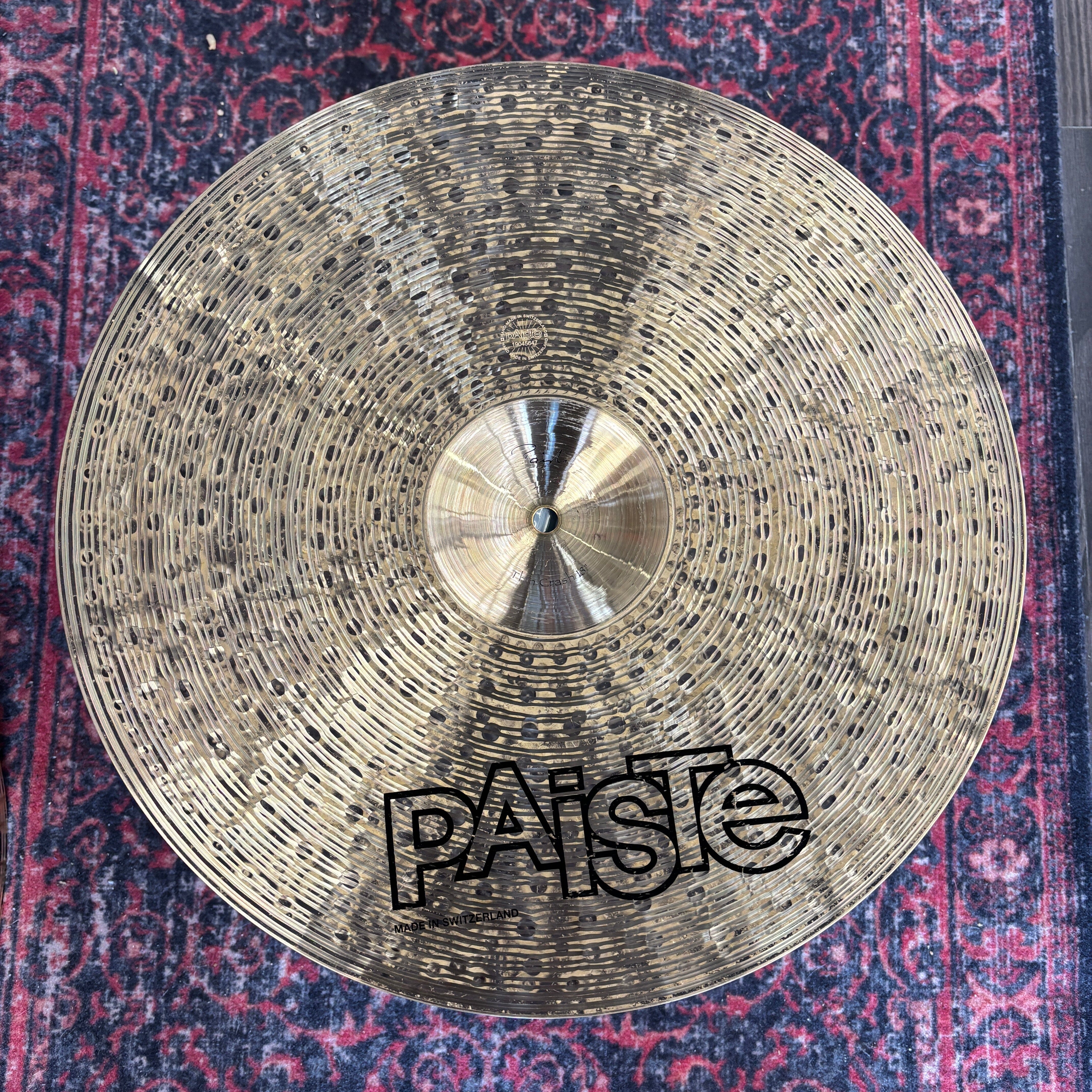 Paiste 18" Signature Thin Crash CONSIGNMENT CYMBALS Paiste