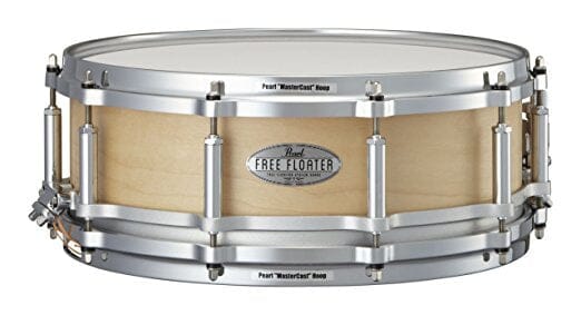 Pearl 14 x 5" Free Floater Snare Drum, Maple (FTMM1450) NEW SNARE DRUMS Pearl
