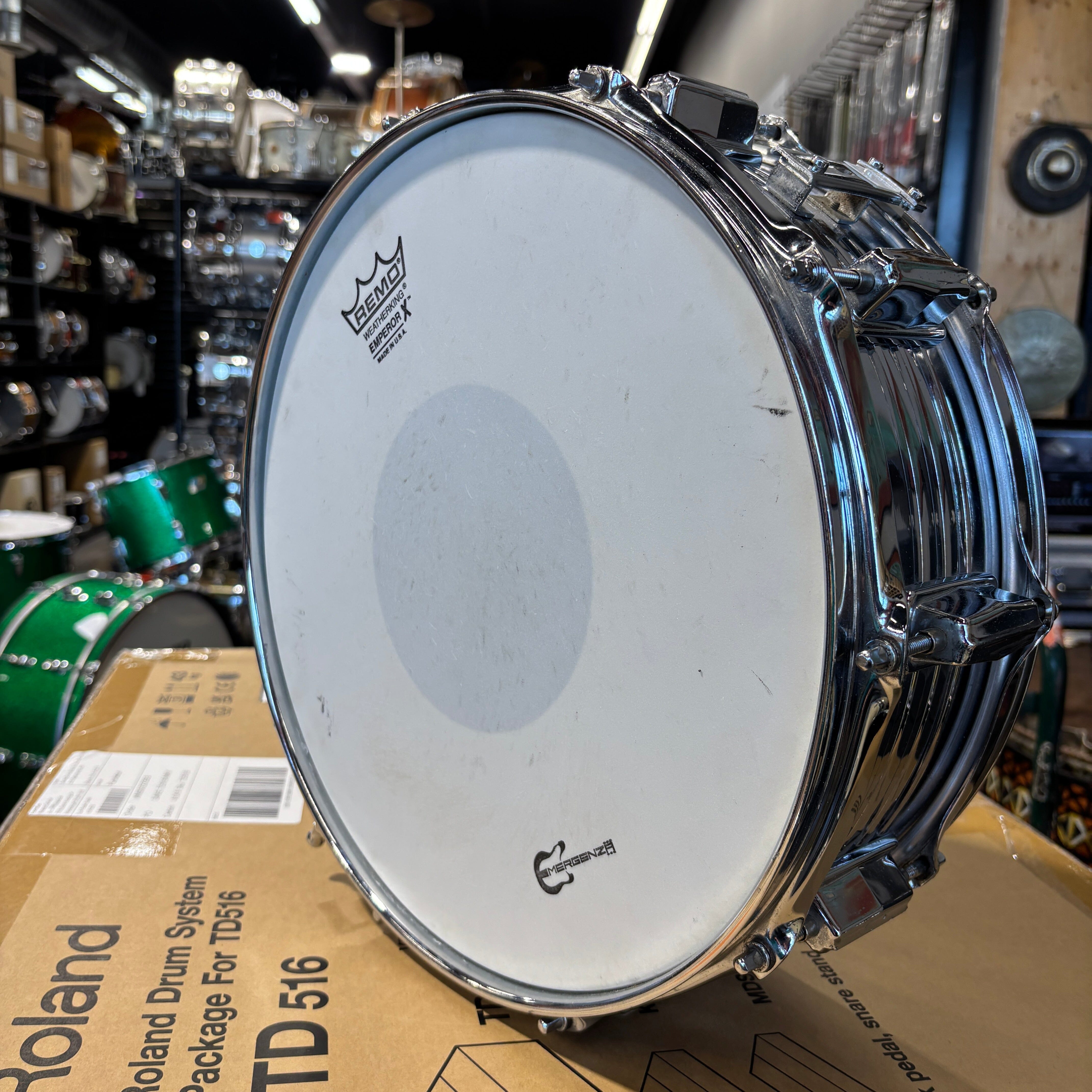 Pearl 1970s 14x5 Chrome Over Brass 10-Lug Snare Stewart Copeland Style CONSIGNMENT DRUM KIT Pearl