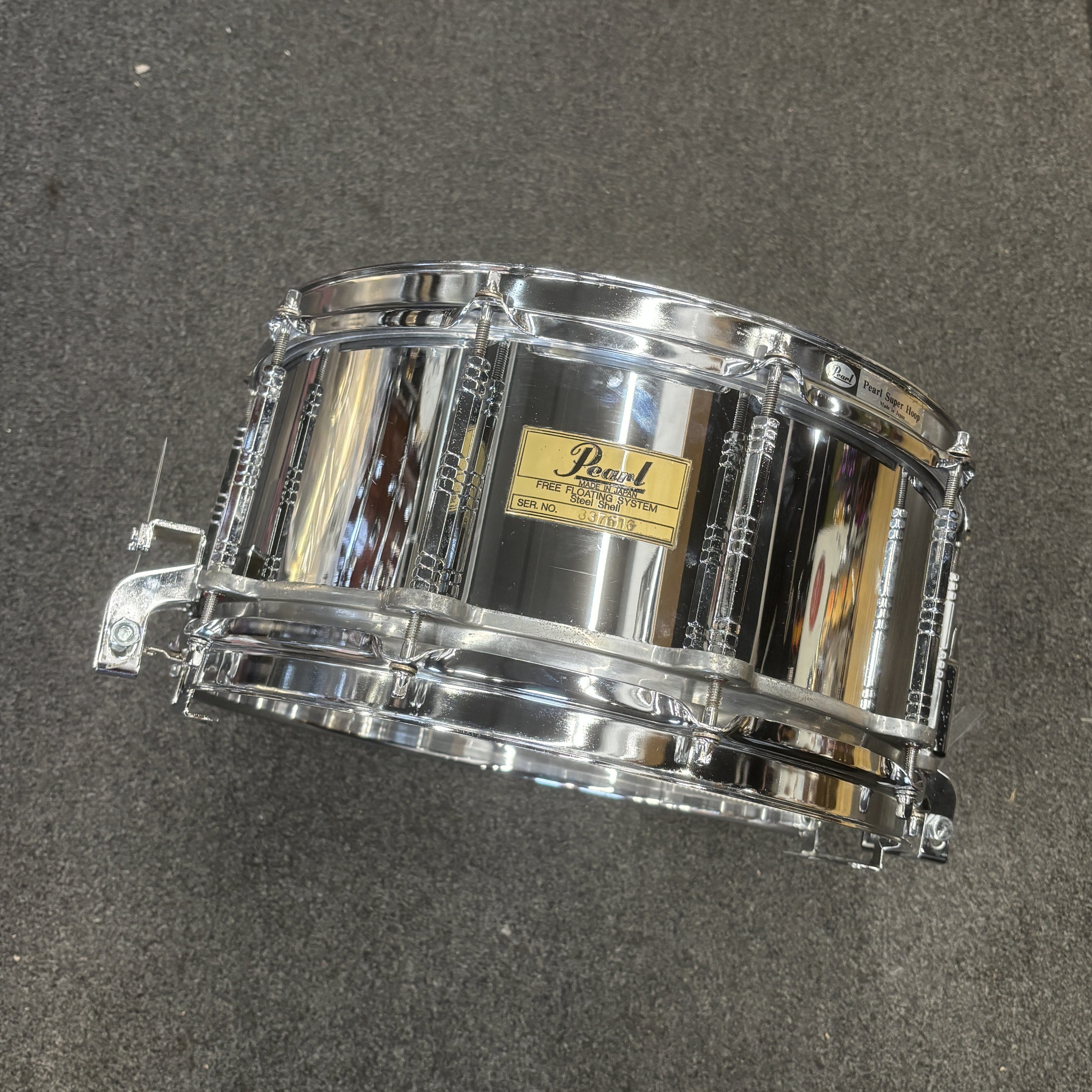 Pearl 6.5 x 14 First Generation Steel Free Floating USED SNARE DRUMS Pearl