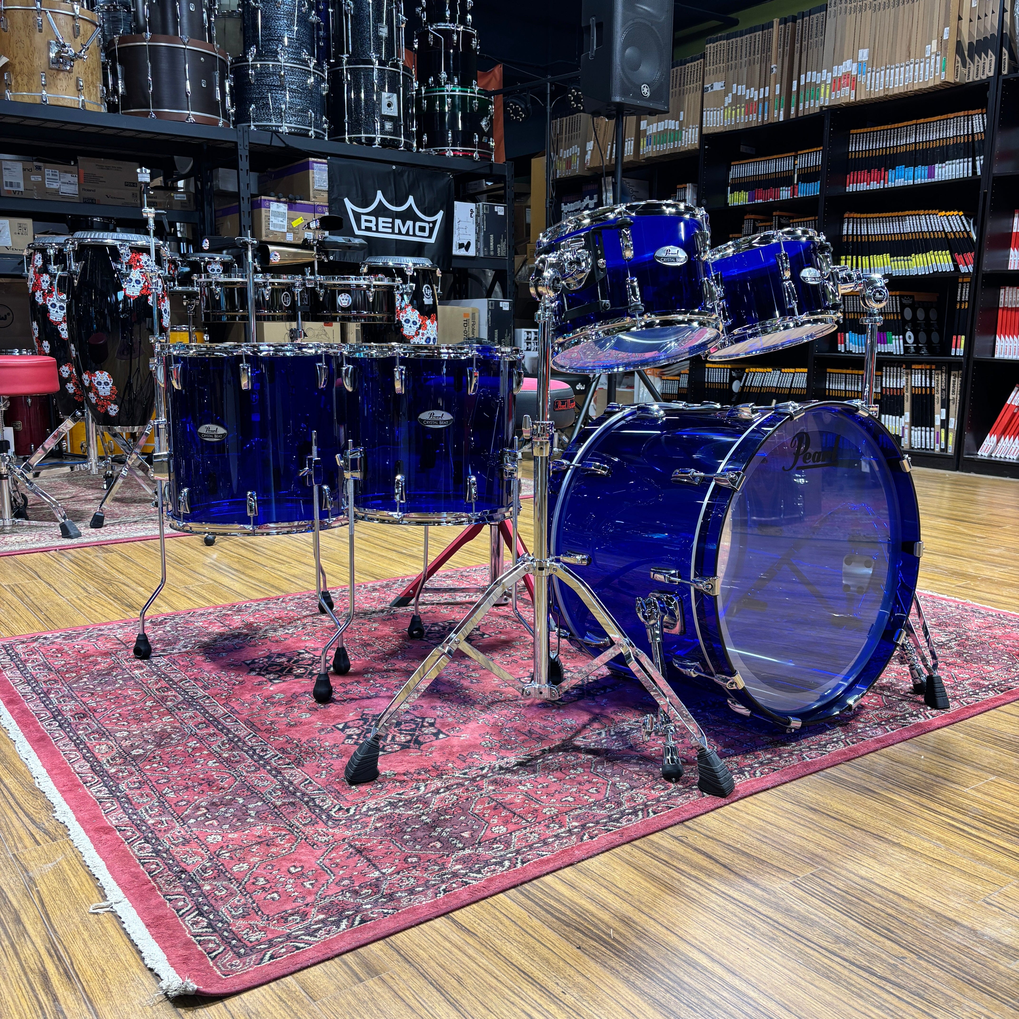 Pearl Crystal Beat 5pc Shell Pack , Blue Sapphire NEW DRUM KIT Pearl