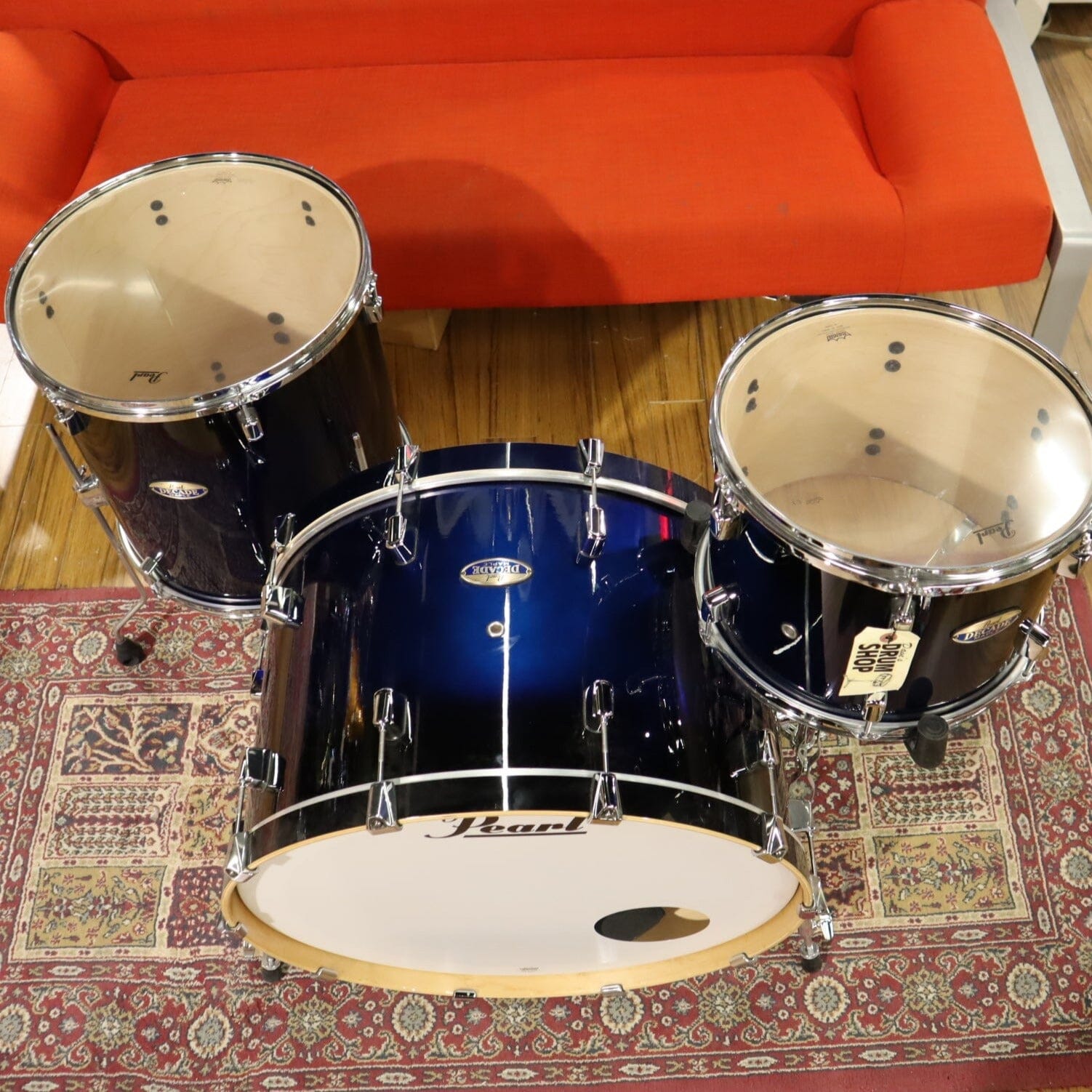 Pearl Decade Maple 3-piece Shell Pack, Kobalt Blue Fade (DMP943XPC216) Drum Kits Pearl 