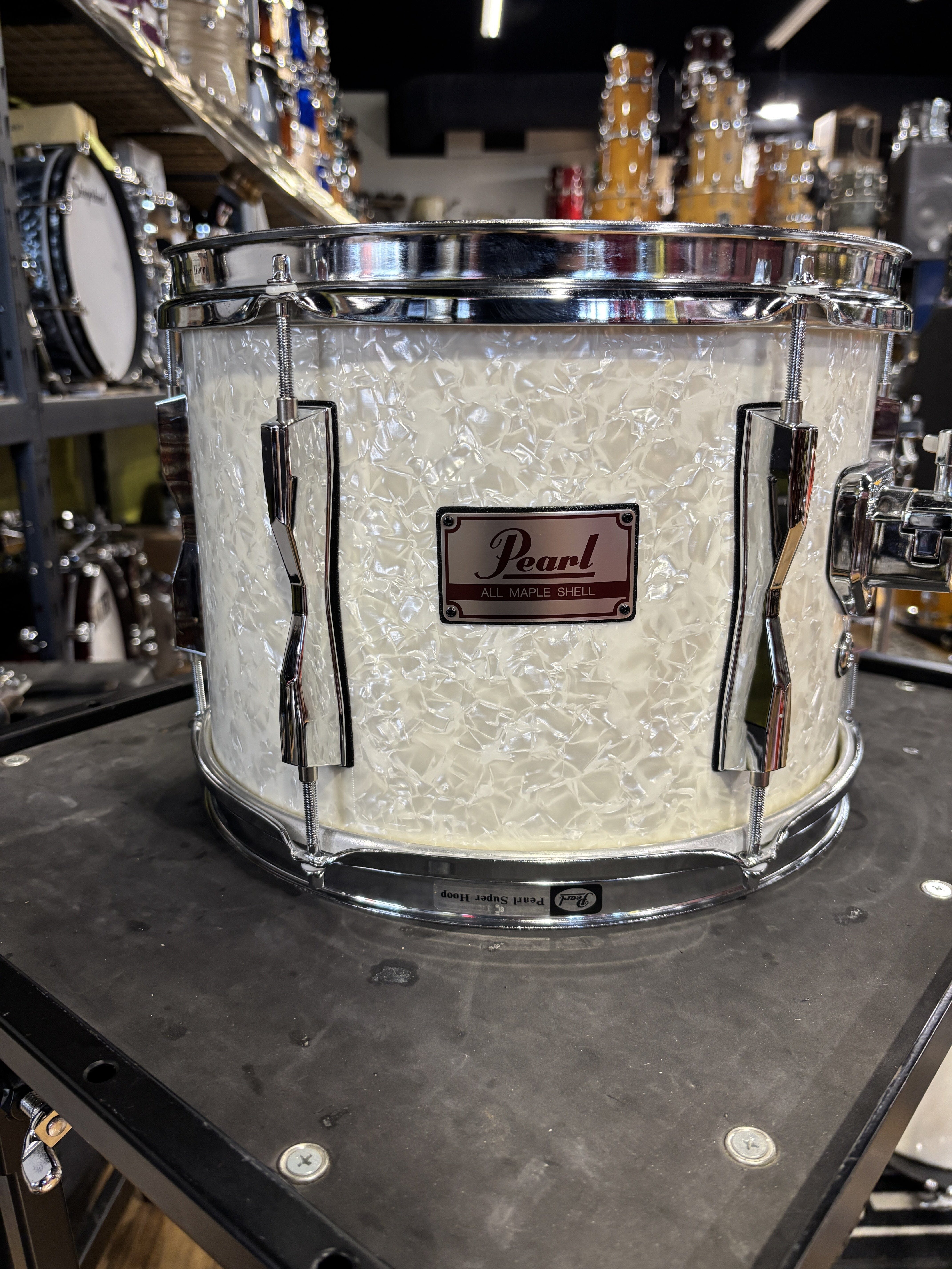 Pearl MLX-Era 13x9 All Maple Rack Tom White Marine Pearl USED DRUM KIT Pearl