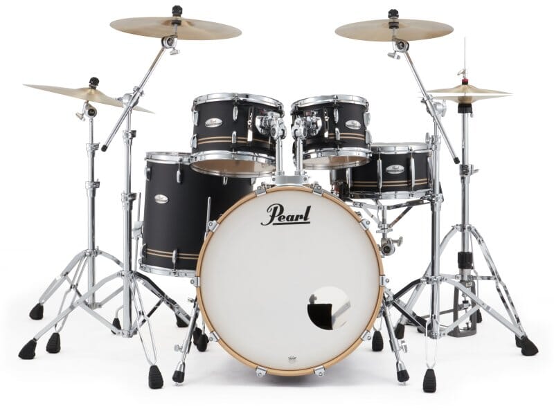 Pearl PMX Series 4-Piece Drum Shell Pack, Satin Gold Stripe (PMX924BEDPC776) NEW DRUM KIT Pearl