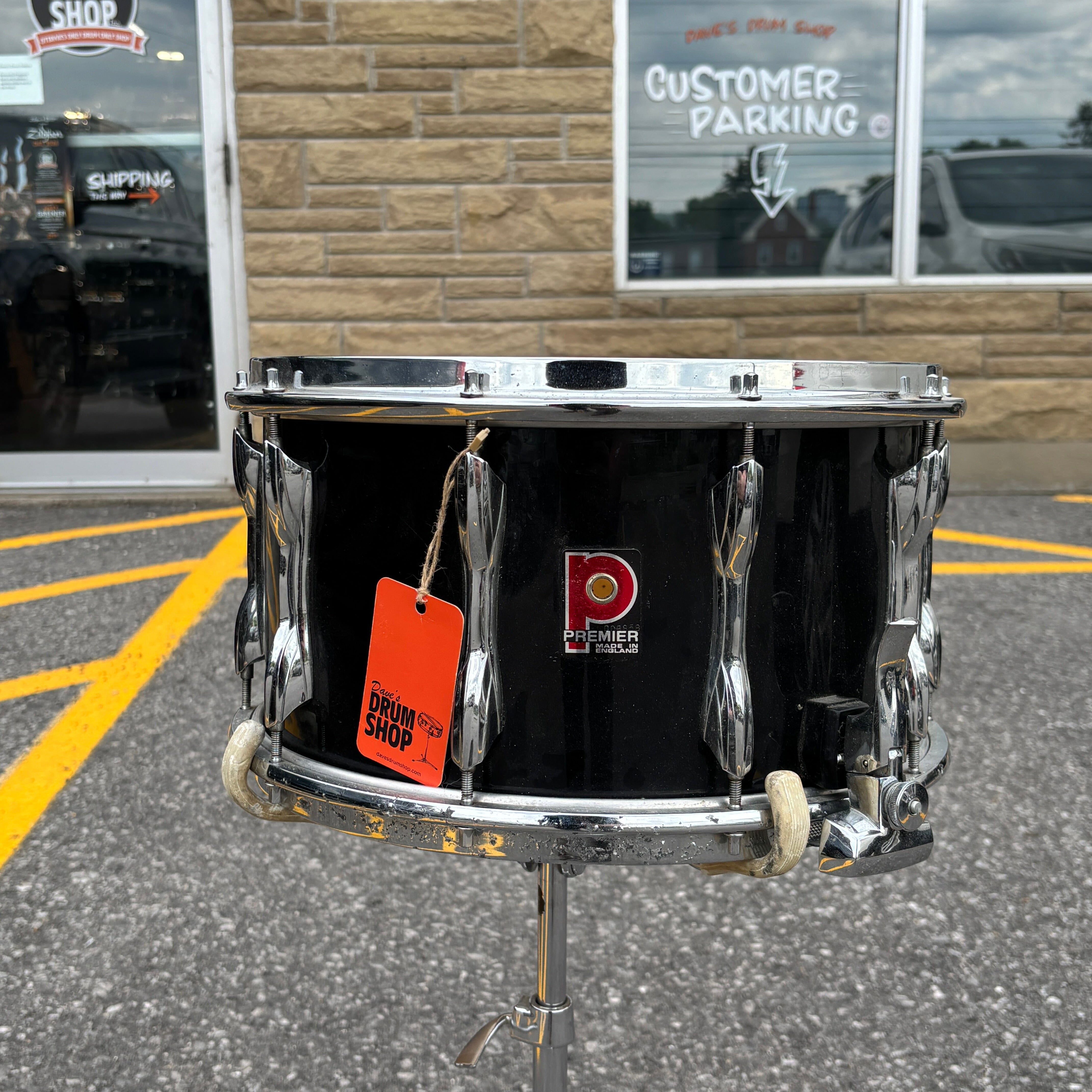 Premier Black Shadow 14x8 Snare Drum CONSIGNMENT DRUM KIT Premier