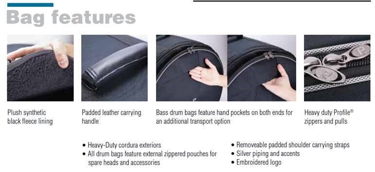 Profile 24" Deluxe Heavy-Duty Cymbal Bag (PRB-C24DLX) NEW CASES Profile