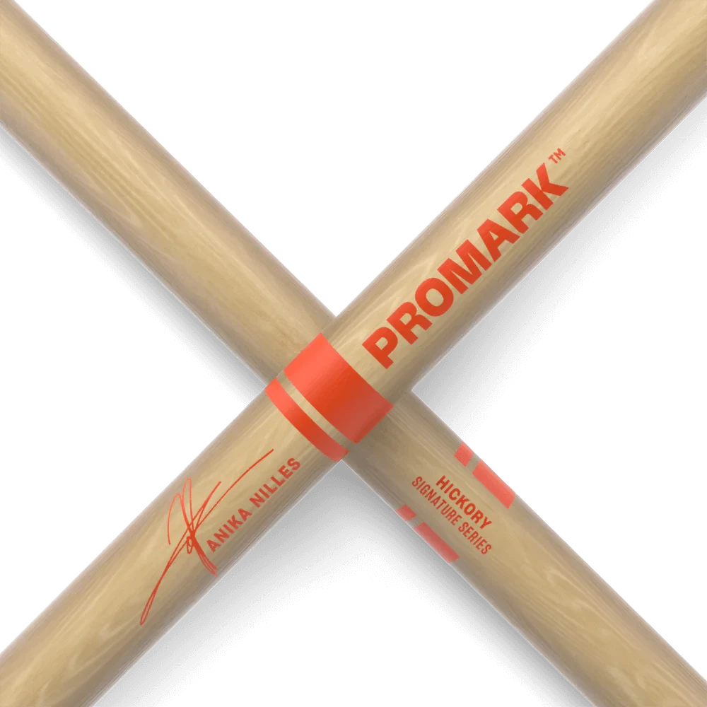 ProMark Anika Nilles Drum Sticks, Lacquered Hickory (RBANW) DRUM STICKS Promark