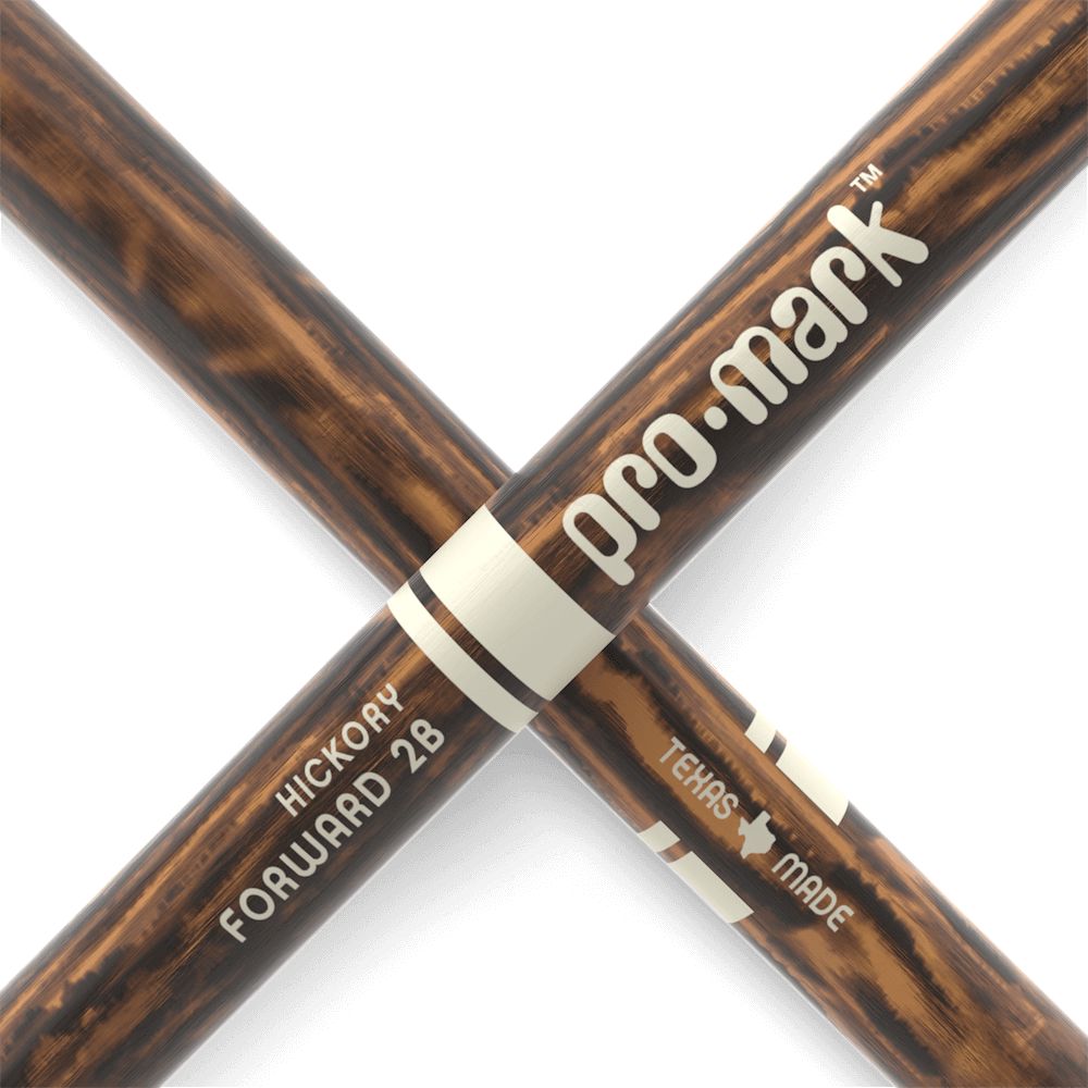 ProMark Forward 2B Drum Sticks, Lacquered FireGrain (TX2BW-FG) DRUM STICKS Promark
