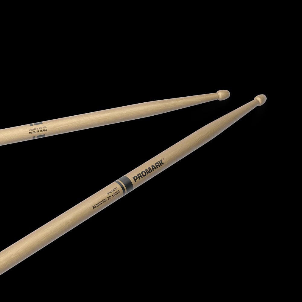 ProMark Rebound 2B Long Drum Sticks, Lacquered Hickory (RBH625LAW) NOS DRUM STICKS Promark