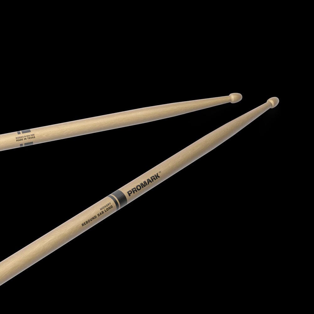 ProMark Rebound 5AB Long Drum Sticks, Lacquered Hickory (RBH580LAW) NOS DRUM STICKS Promark